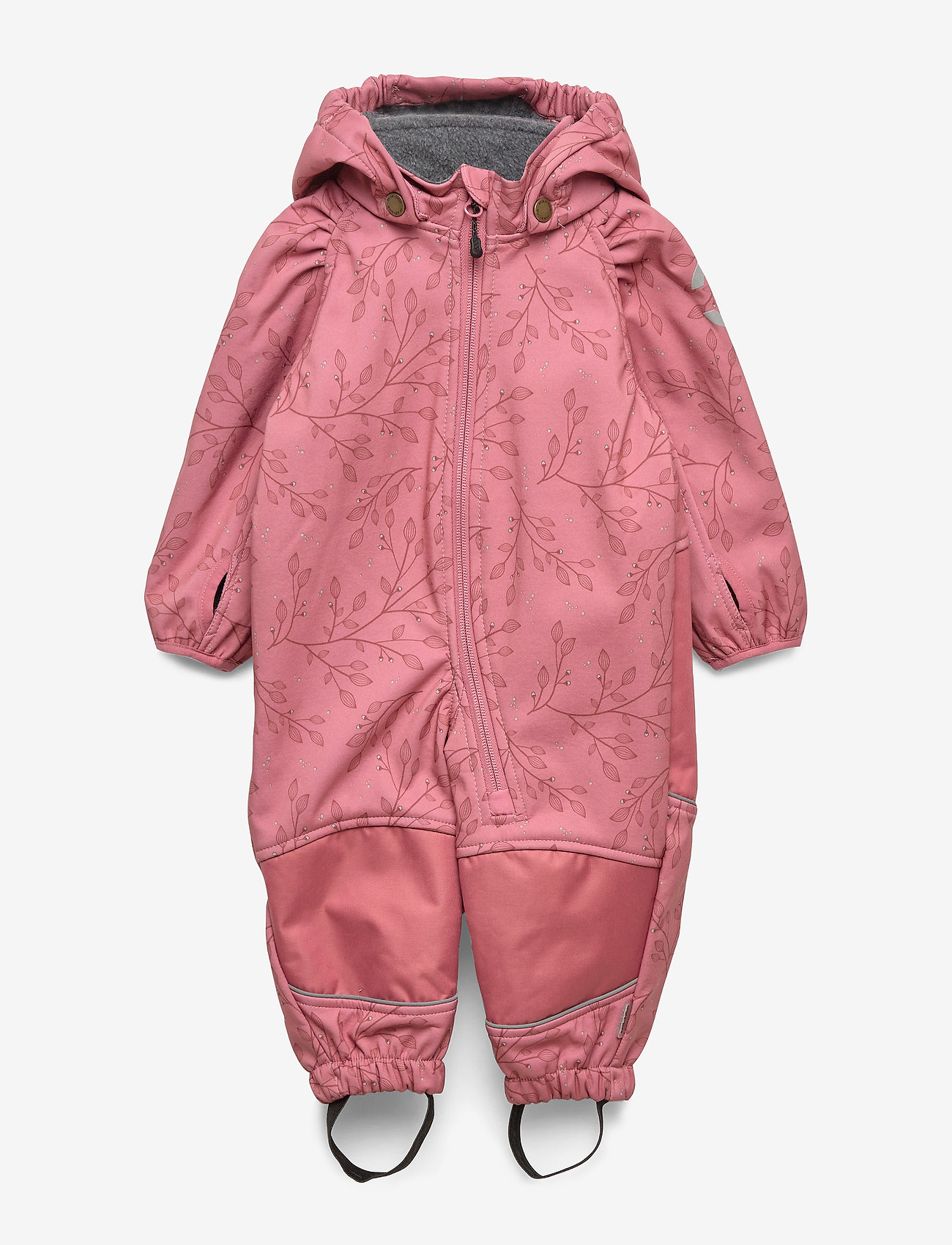Mikk-Line - Softshell Girls Suit w. Print - heather rose - 0