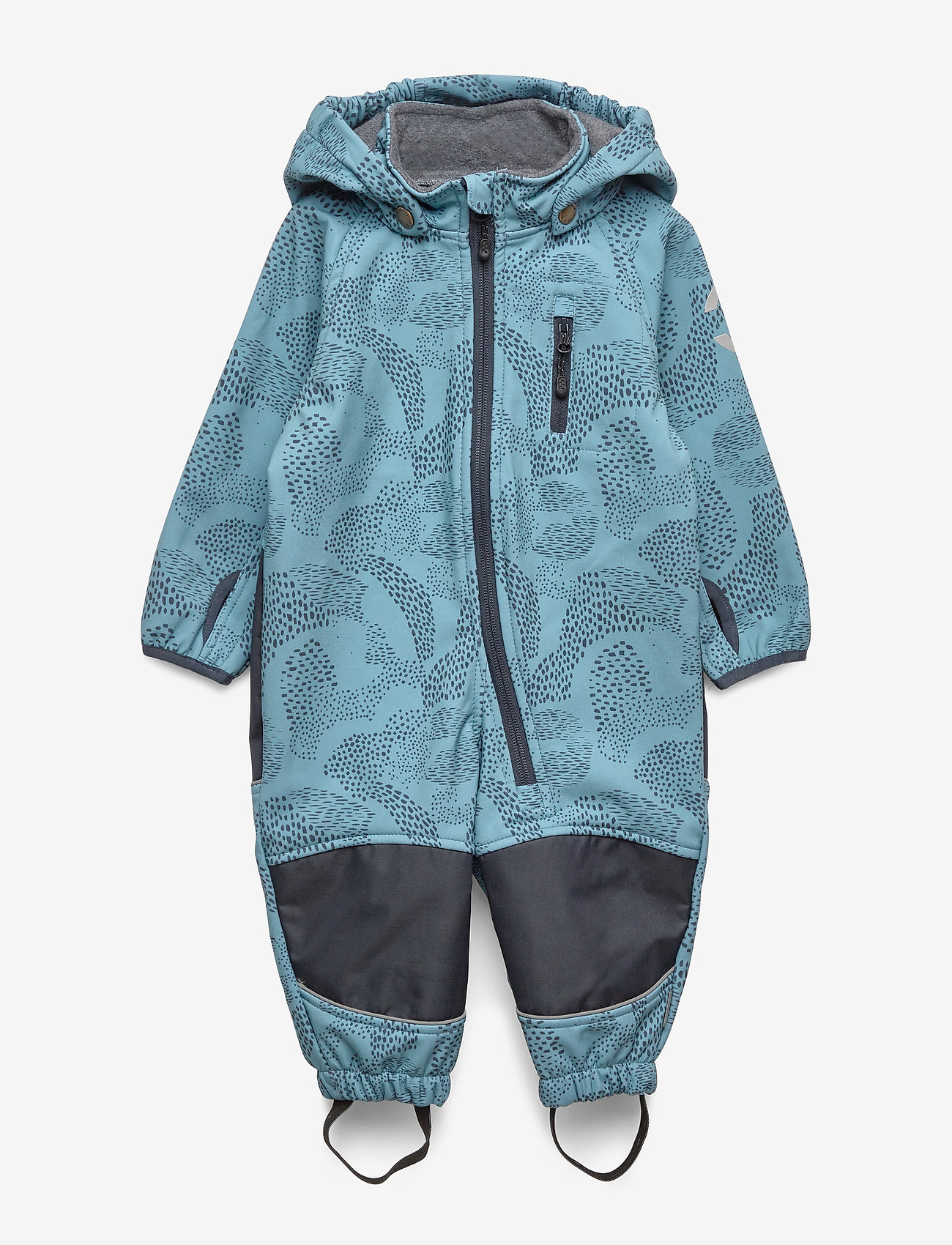 Mikk-Line - Softshell Boys Suit w. Print - blue heaven - 0