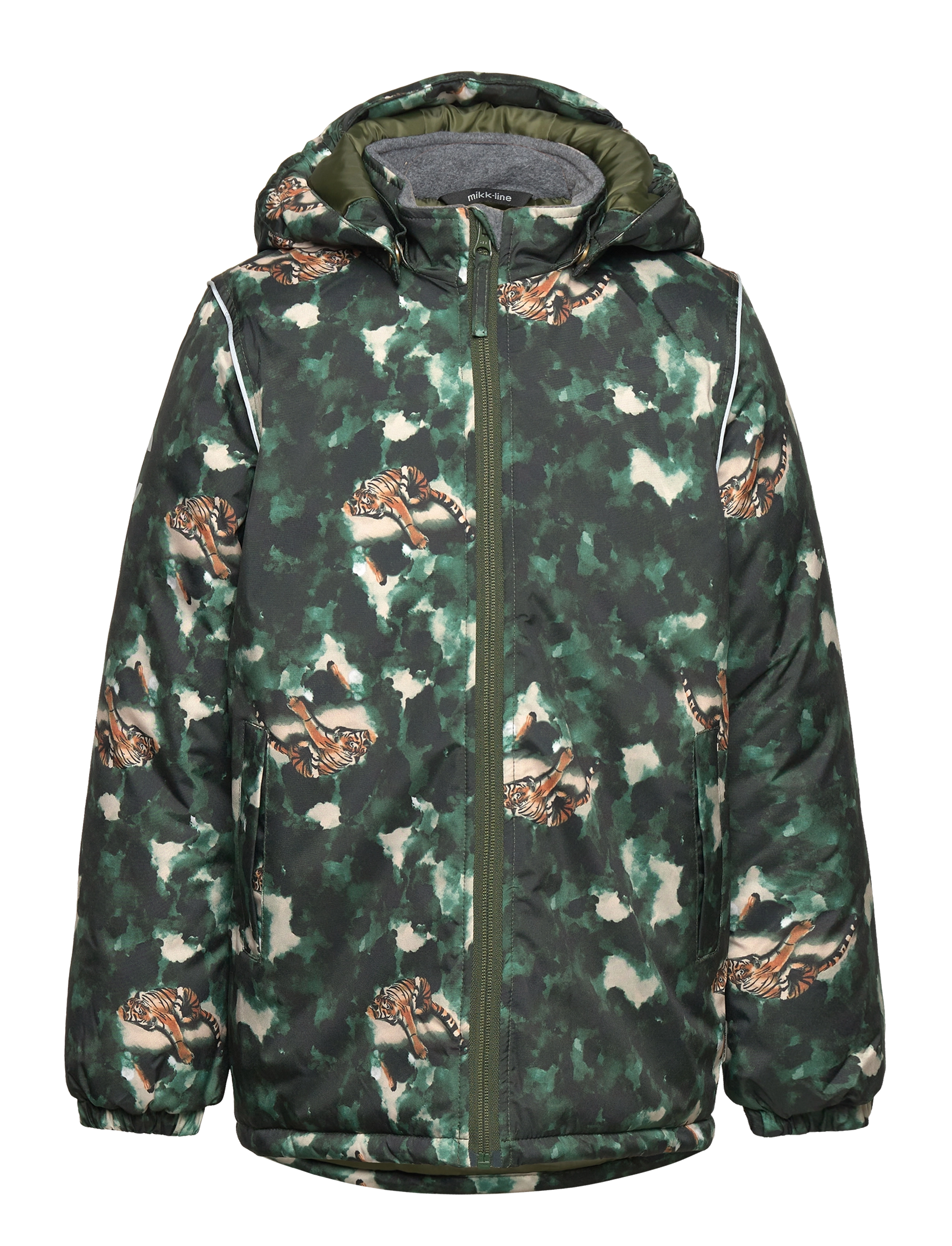mikk-line Winter Jacket Aop, 80, Jackets & Coats, Grün - Jackets, Kinder
