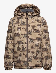 mikk-line - Winter Jacket AOP - winter jackets - kelp - 0
