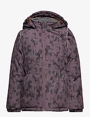 mikk-line - Winter Jacket AOP - vinterjakker - huckleberry - 0