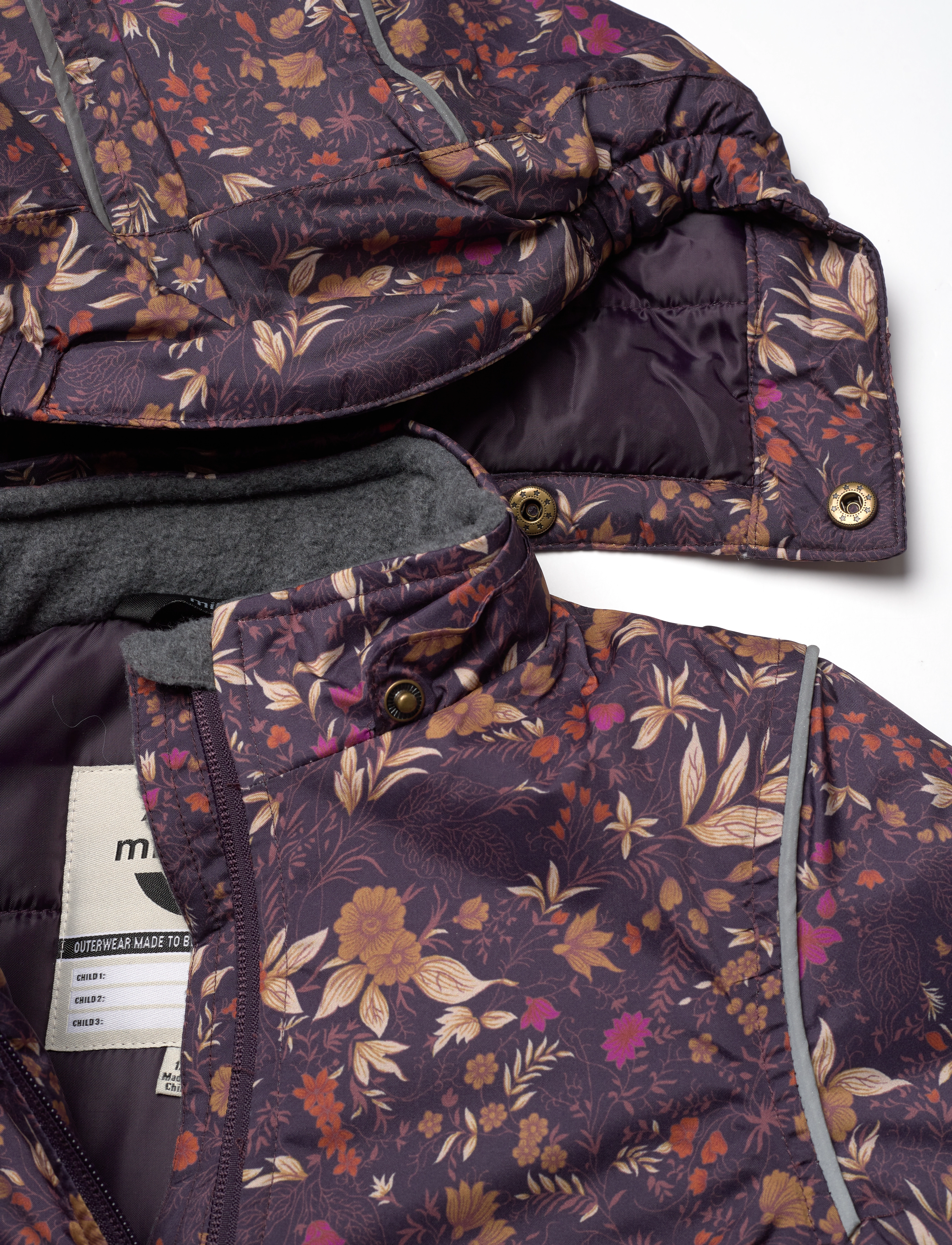 mikk-line - Winter Jacket AOP - winterjacken - nightshade - 4