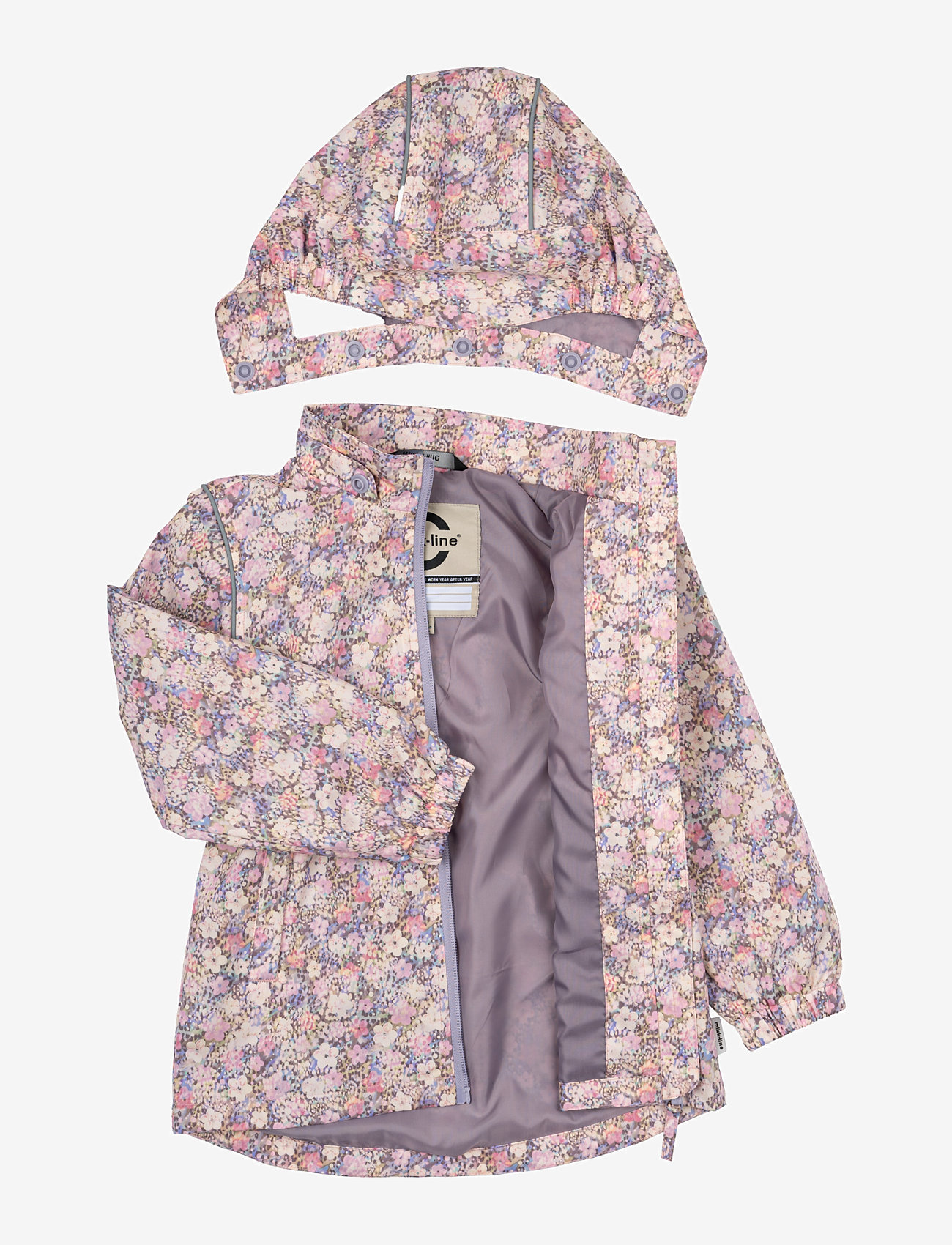 mikk-line - Summer Jacket AOP - lavender aura - 2