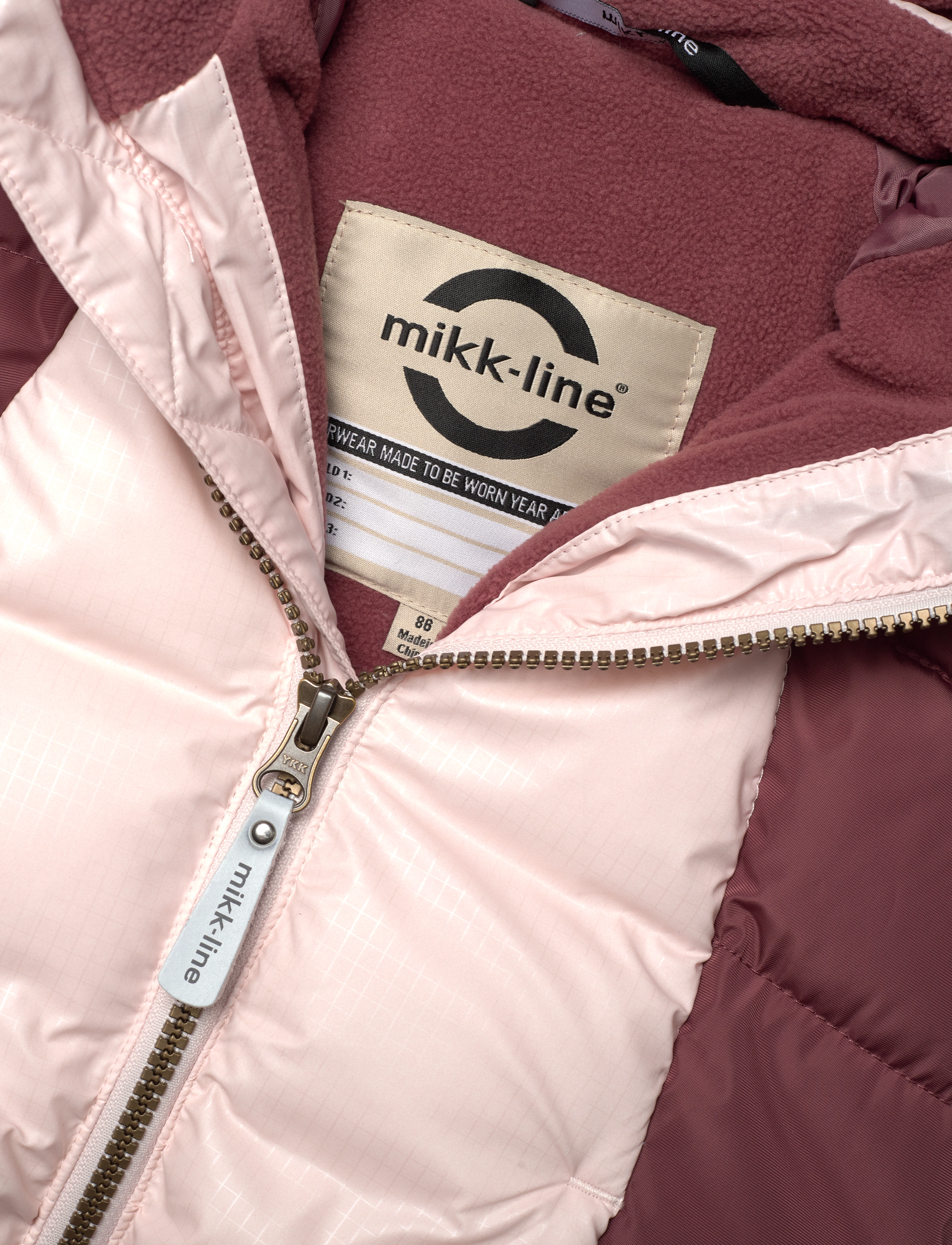 mikk-line - Glow in the Dark Jacket - vinterjakker - rose brown - 3