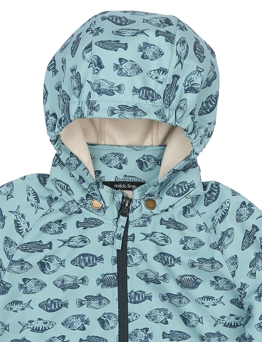 mikk-line - Softshell Jacket AOP - softshelljackor - fish aop - 5