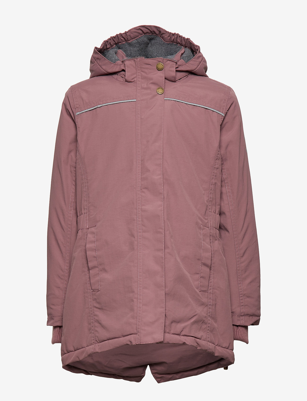 Mikk-Line - NYLON Girls Long Coat - rose taupe - 1