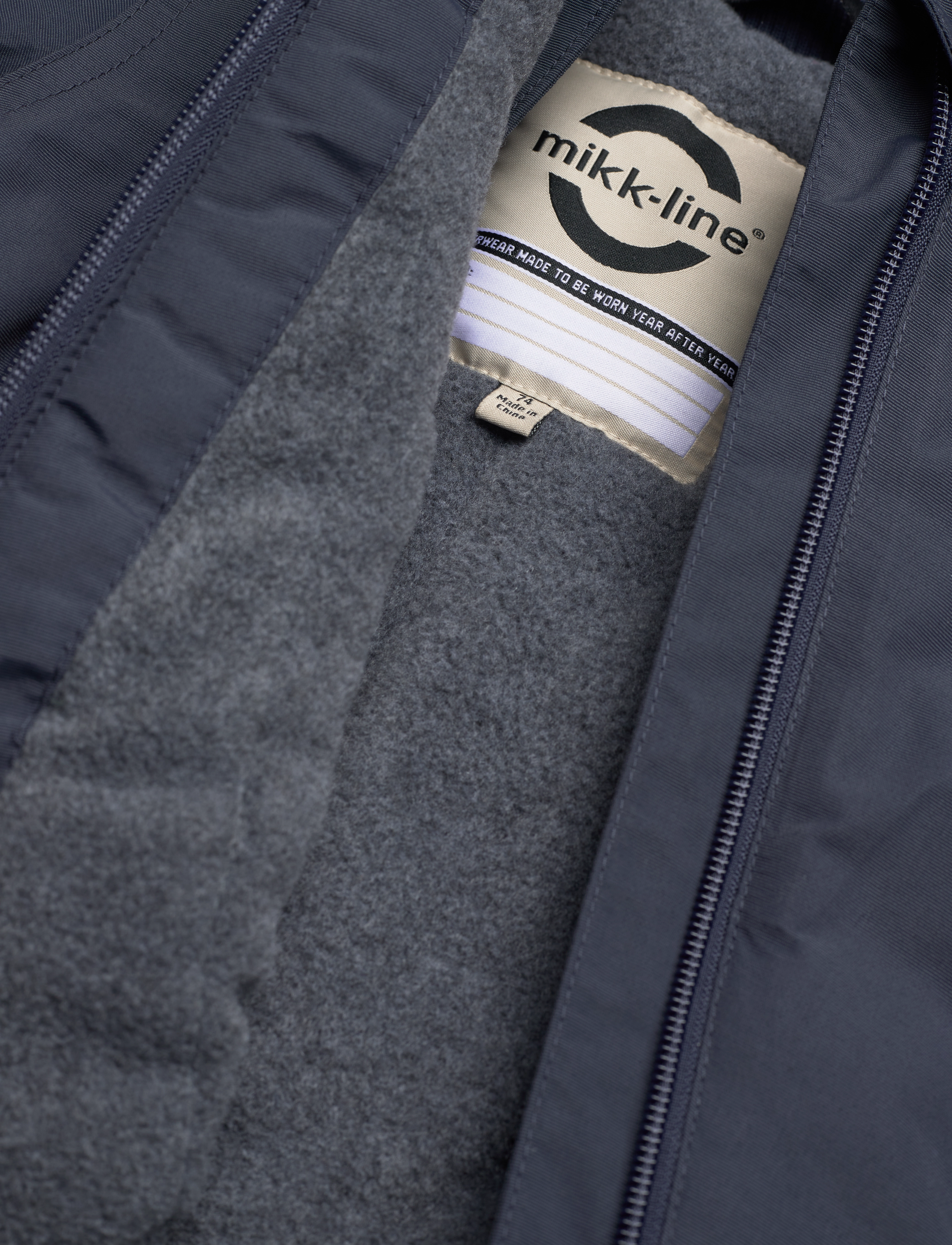 mikk-line - Nylon Baby Jacket - Solid - vinterjakker - blue nights - 5
