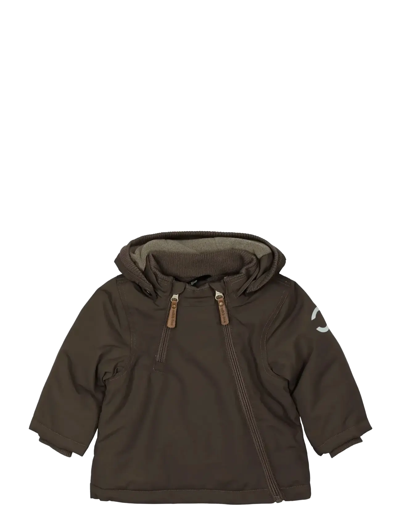 mikk-line Nylon Baby Jacket - Solid - Vinterjakker - RAISIN / brown