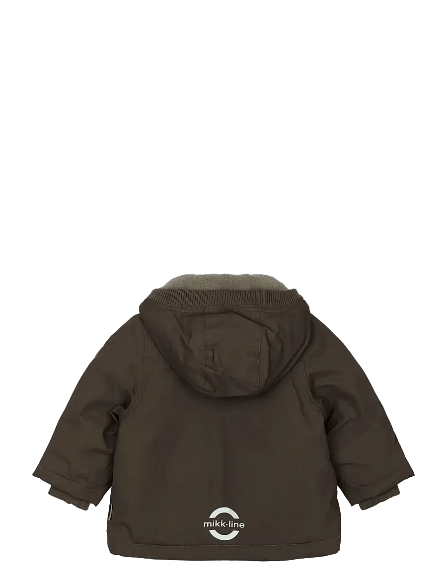 mikk-line - Nylon Baby Jacket - Solid - daunen- und steppjacken - raisin - 1