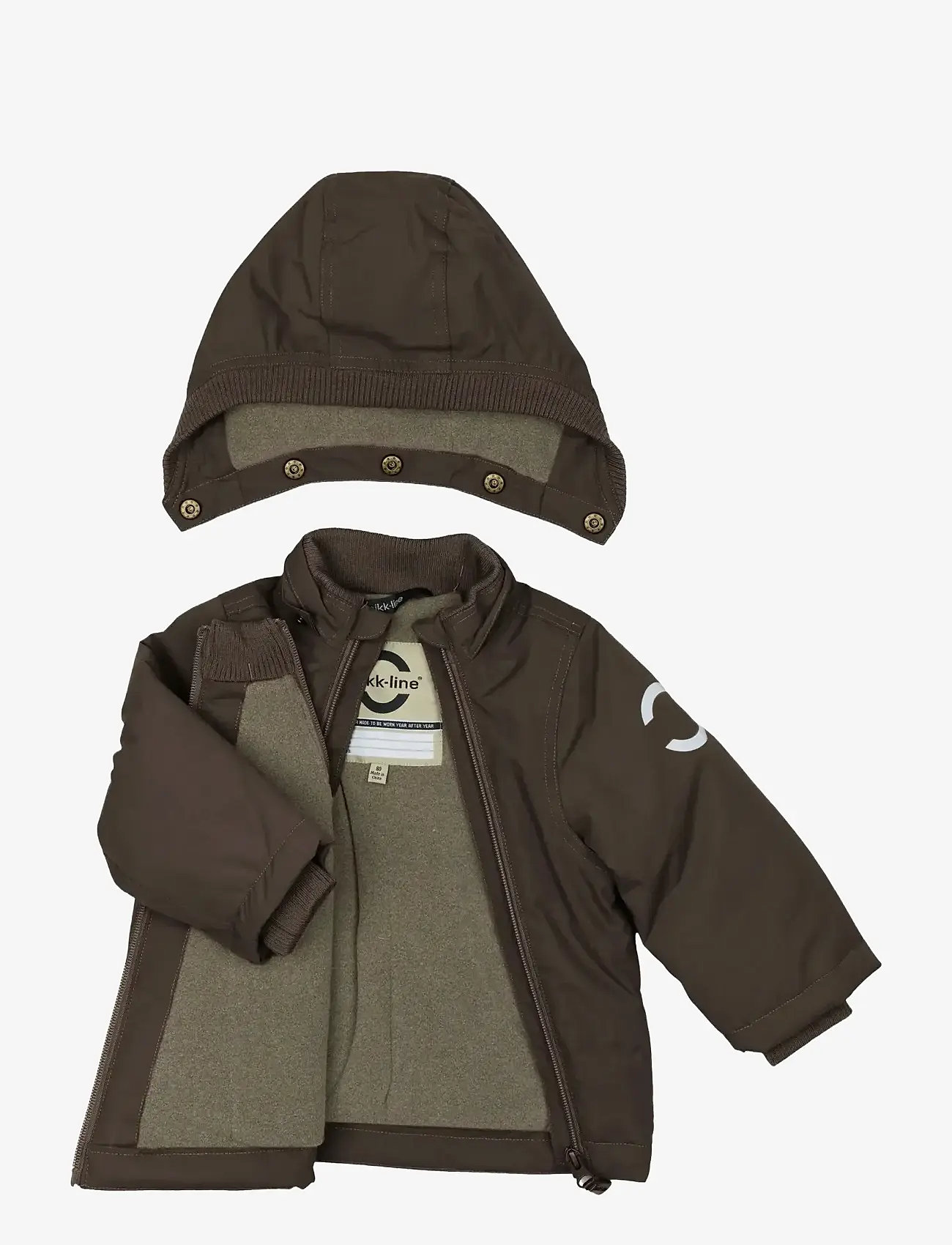 mikk-line - Nylon Baby Jacket - Solid - puhvis ja polsterdatud - raisin - 2