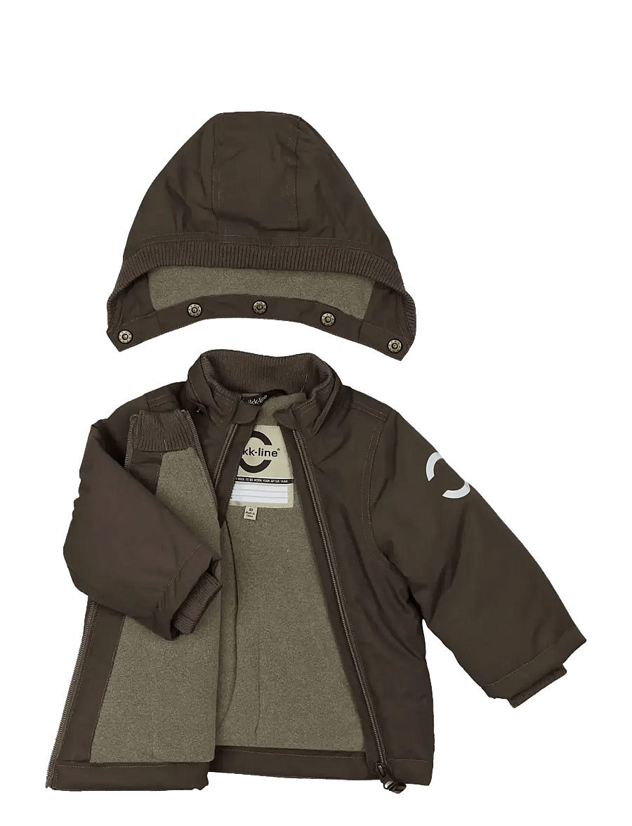 mikk-line - Nylon Baby Jacket - Solid - daunen- und steppjacken - raisin - 2