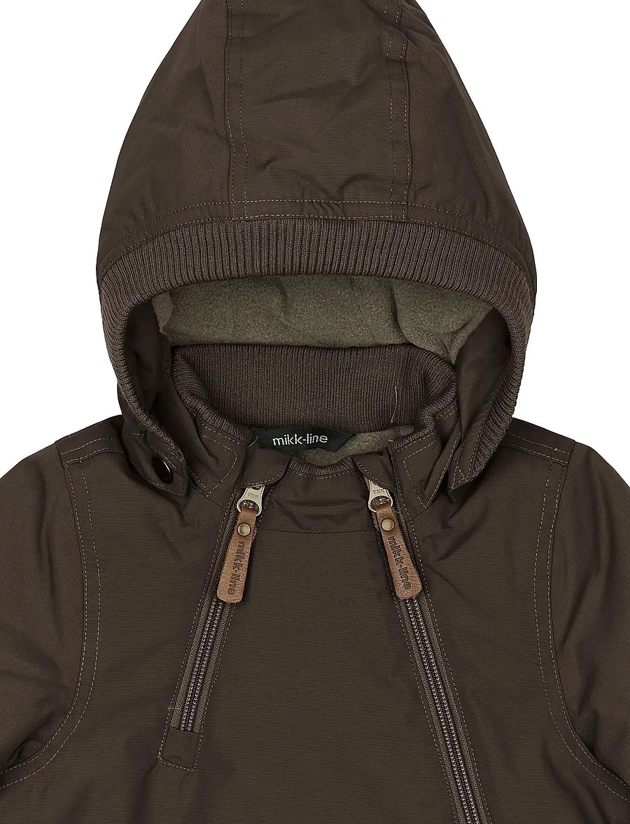 mikk-line - Nylon Baby Jacket - Solid - daunen- und steppjacken - raisin - 3
