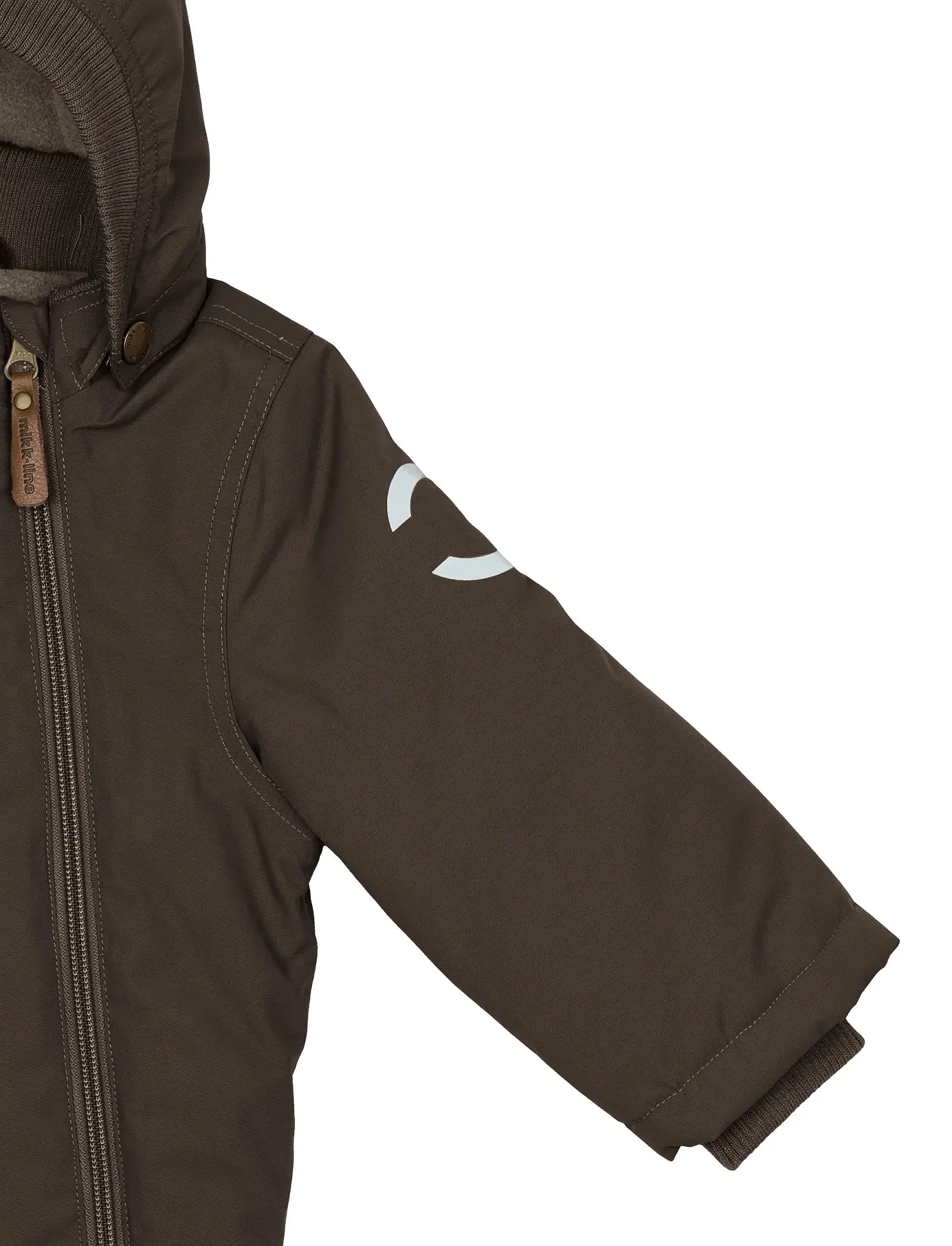 mikk-line - Nylon Baby Jacket - Solid - winterjacken - raisin - 4