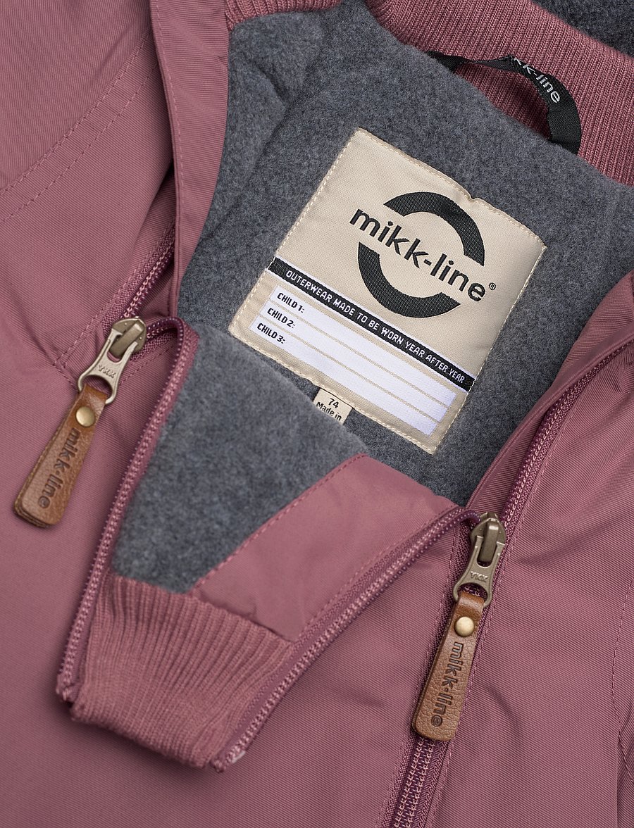 mikk-line - Nylon Baby Jacket - Solid - daunen- und steppjacken - rose brown - 2
