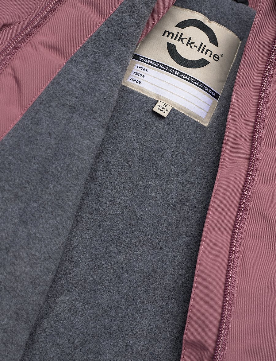 mikk-line - Nylon Baby Jacket - Solid - daunen- und steppjacken - rose brown - 3