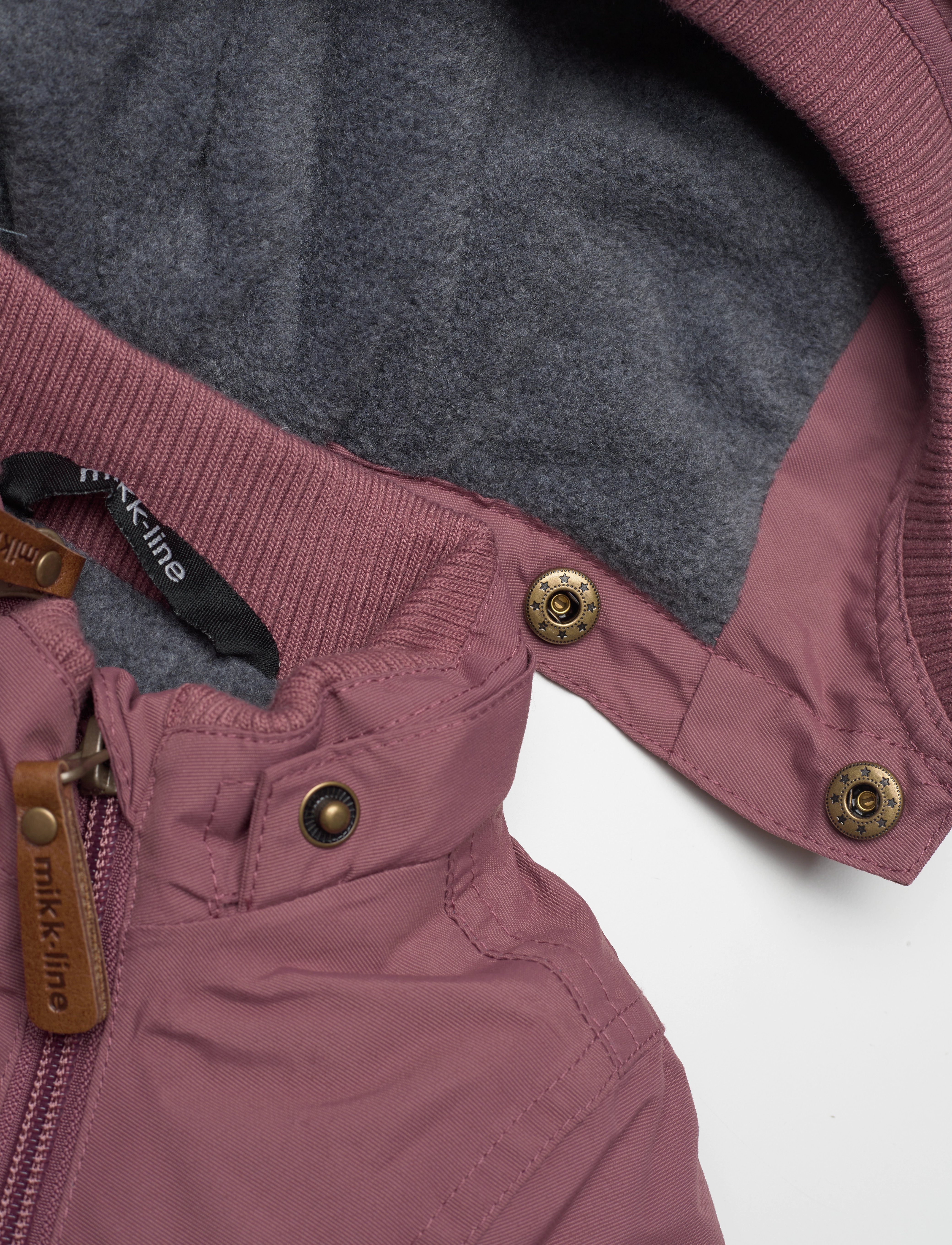 mikk-line - Nylon Baby Jacket - Solid - vinterjakker - rose brown - 4