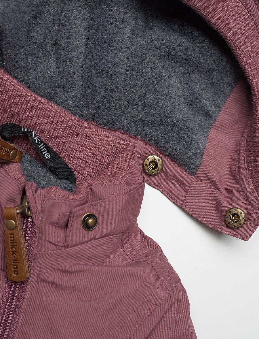 mikk-line - Nylon Baby Jacket - Solid - daunen- und steppjacken - rose brown - 4