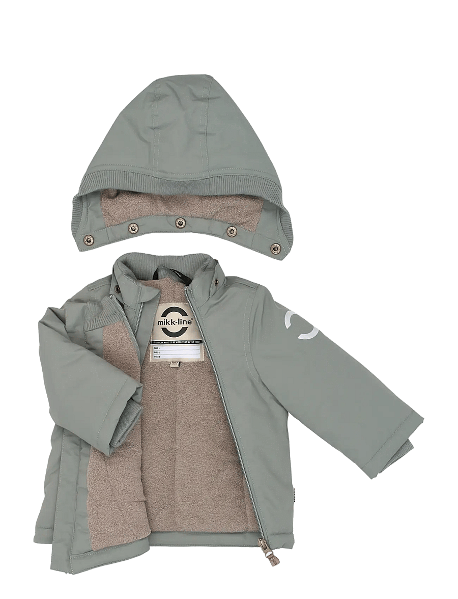 mikk-line - Nylon Baby Jacket - Solid - dunjakker - sedona sage - 2