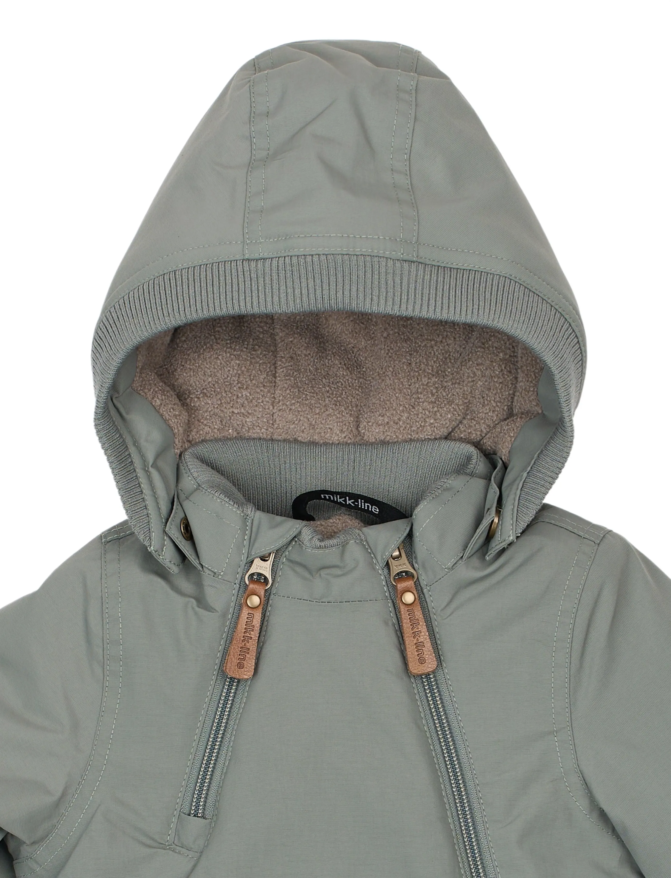 mikk-line - Nylon Baby Jacket - Solid - dunjakker - sedona sage - 3