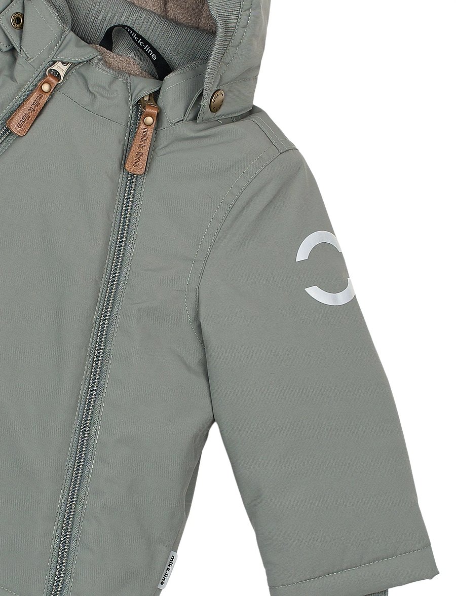 mikk-line - Nylon Baby Jacket - Solid - dunjakker - sedona sage - 4