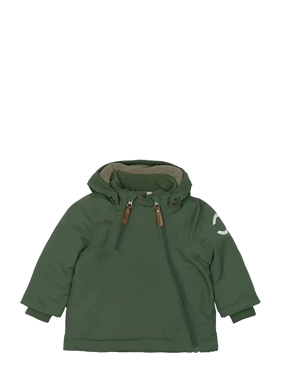 mikk-line - Nylon Baby Jacket - Solid - daunen- und steppjacken - thyme - 0