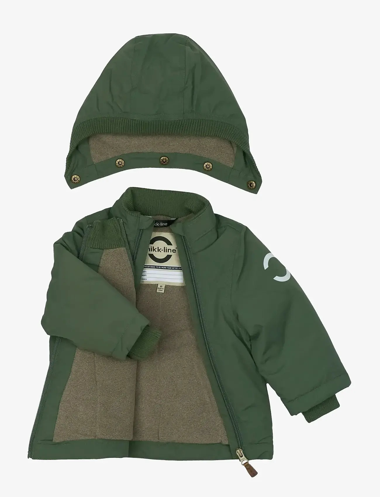 mikk-line - Nylon Baby Jacket - Solid - lapsed - thyme - 2