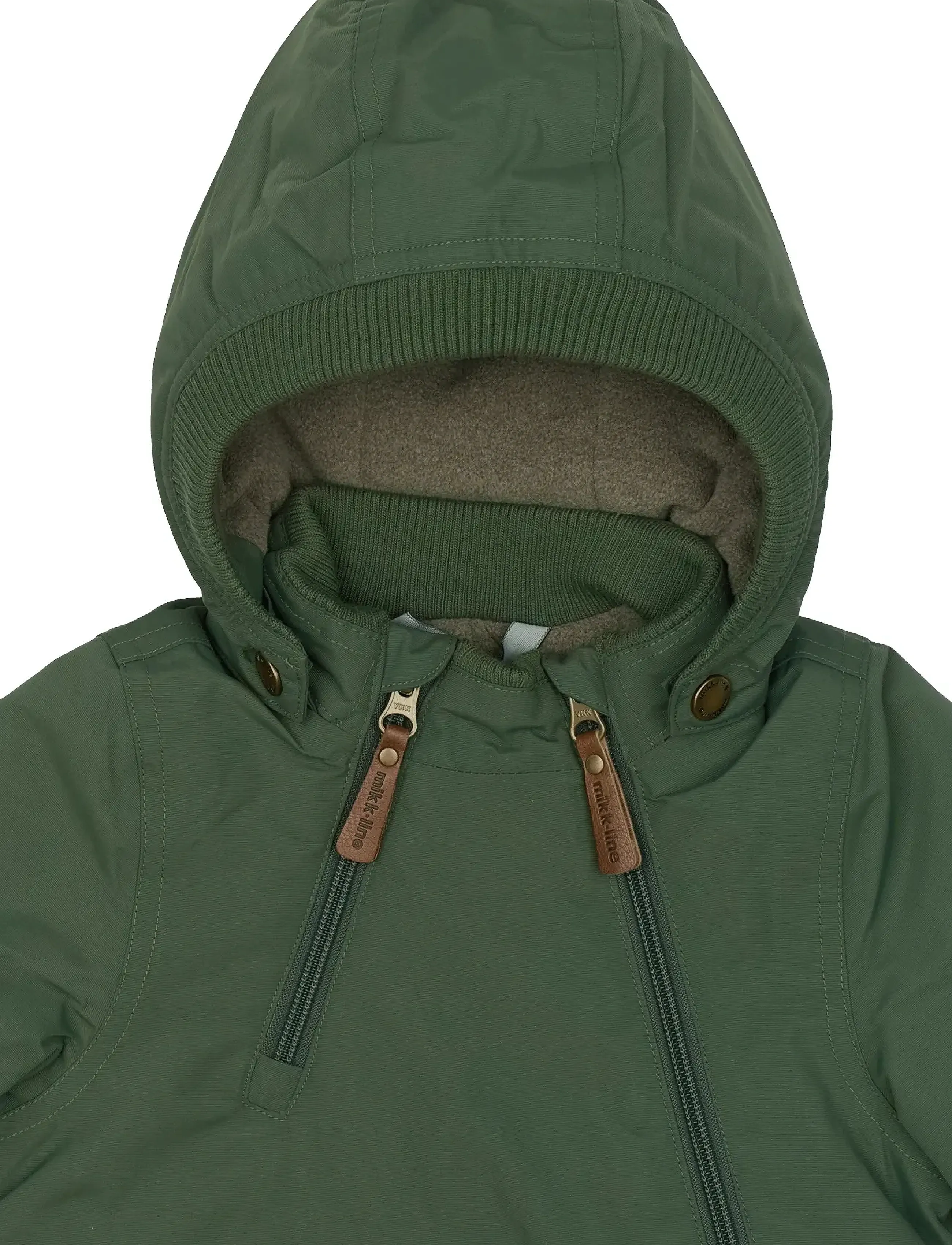 mikk-line - Nylon Baby Jacket - Solid - vinterjakker - thyme - 3