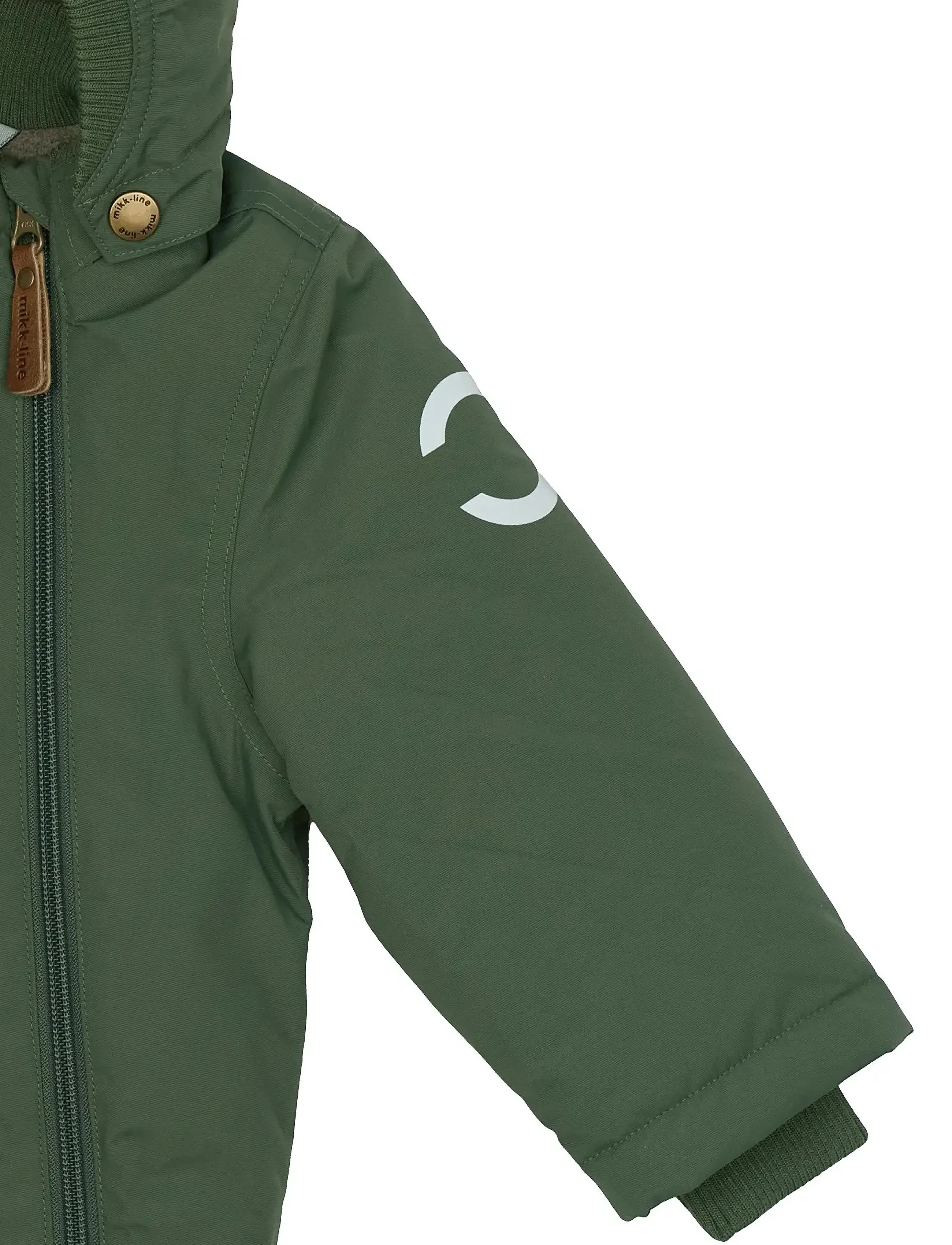 mikk-line - Nylon Baby Jacket - Solid - vinterjakker - thyme - 4