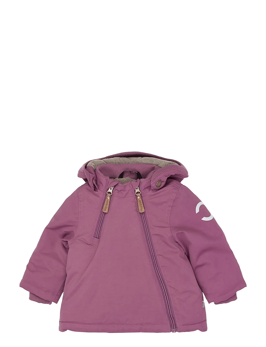 mikk-line - Nylon Baby Jacket - Solid - dunjakker - tulipwood - 0