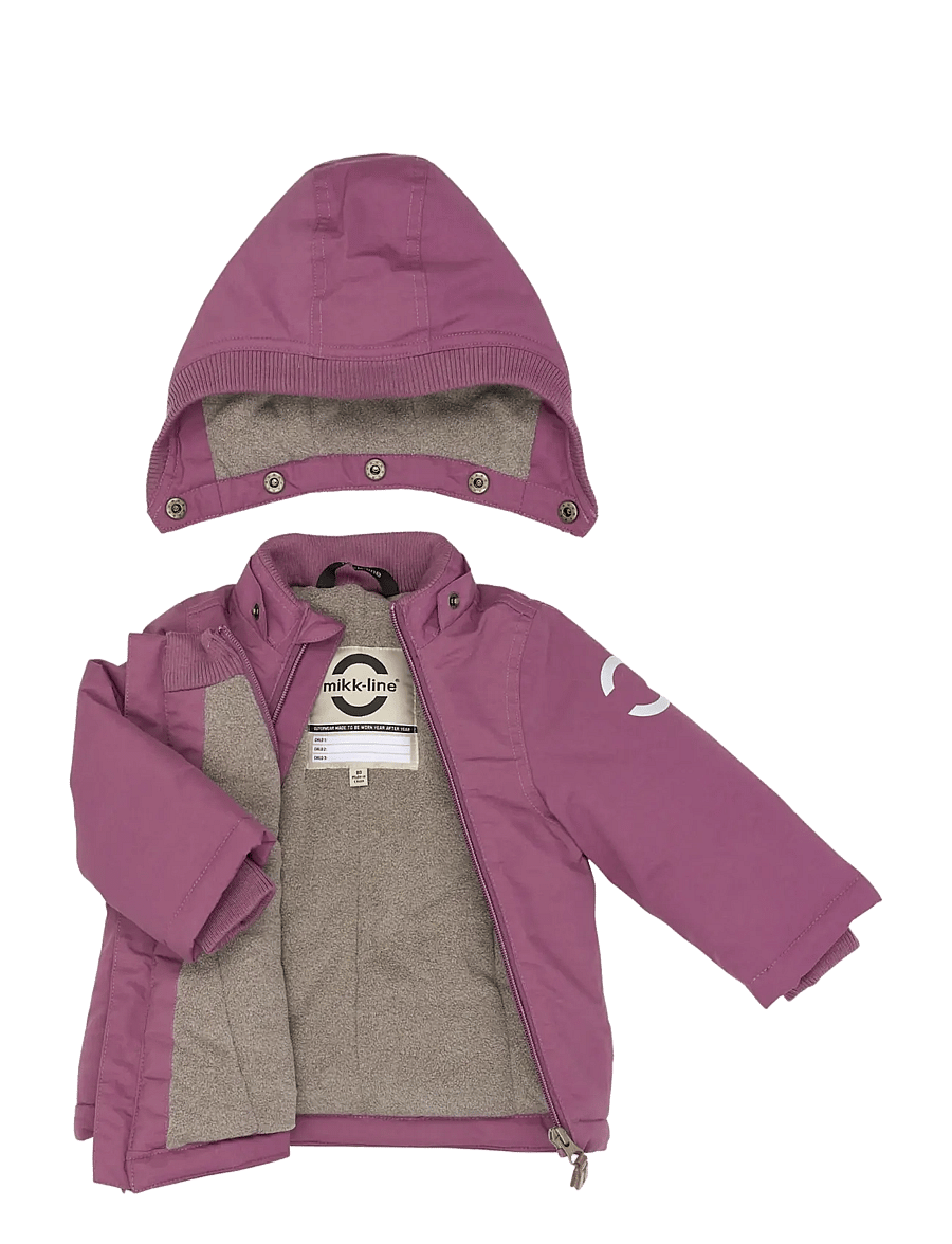 mikk-line - Nylon Baby Jacket - Solid - dunjakker - tulipwood - 2