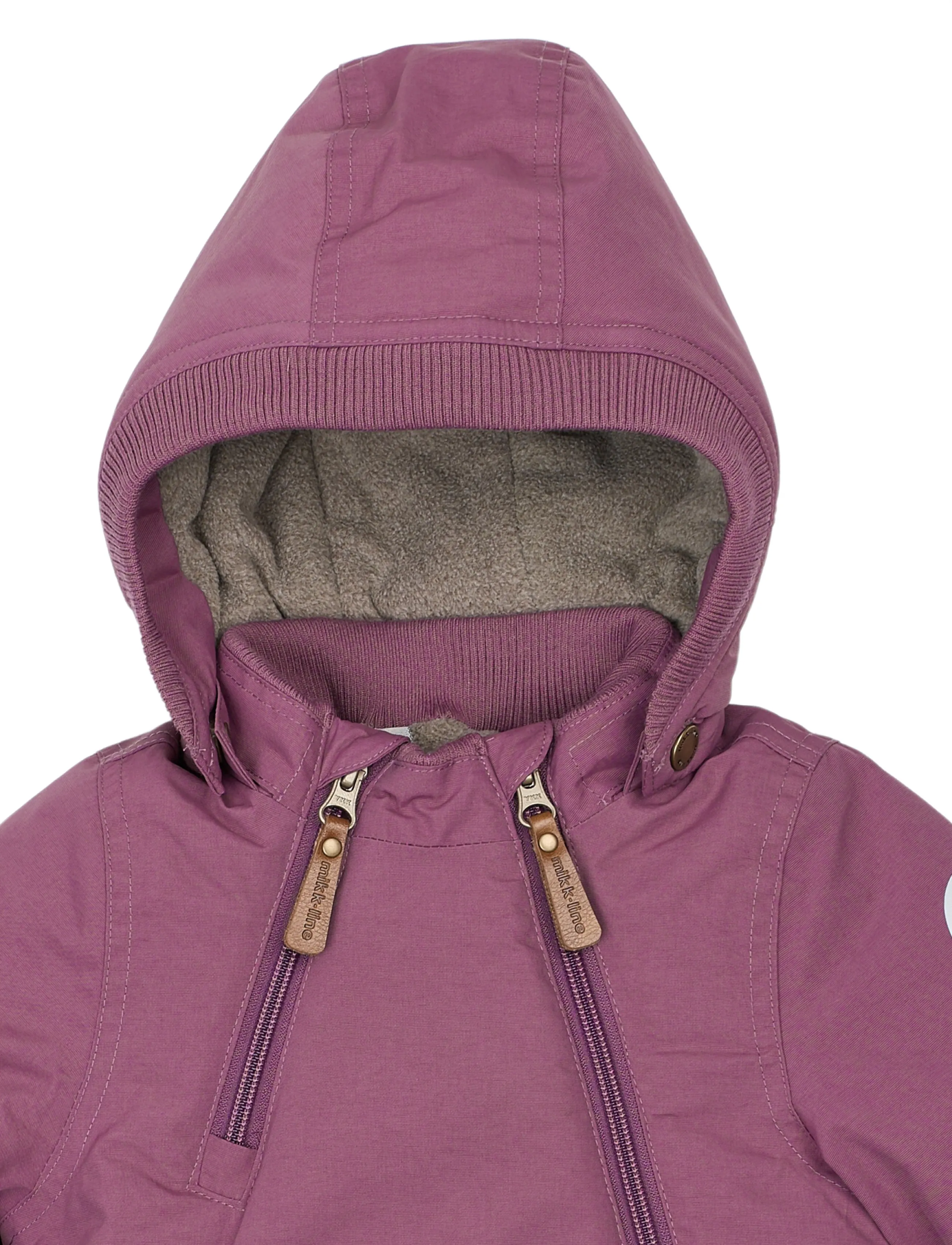 mikk-line - Nylon Baby Jacket - Solid - dunjakker - tulipwood - 3