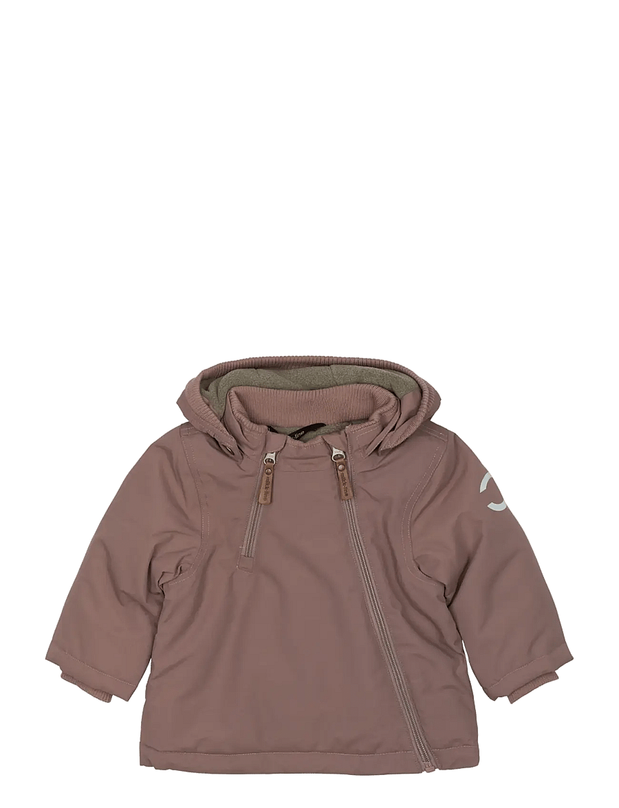 mikk-line - Nylon Baby Jacket - Solid - dunjakker - twilight mauve - 0