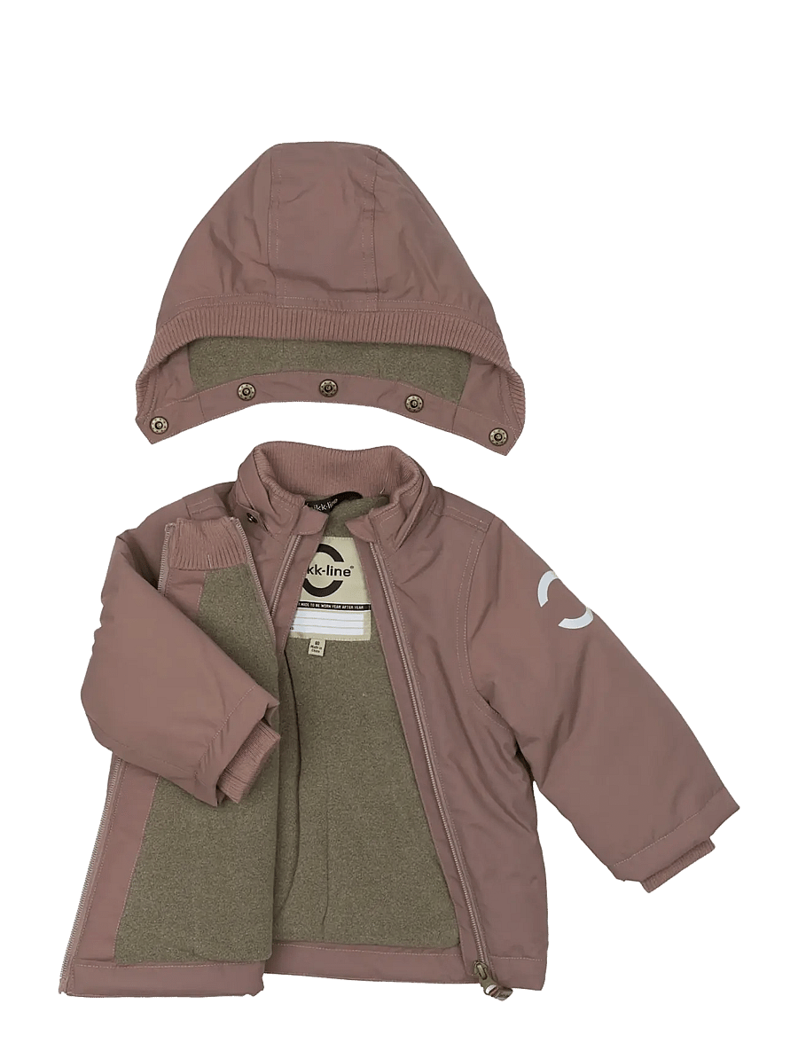 mikk-line - Nylon Baby Jacket - Solid - dunjakker - twilight mauve - 2