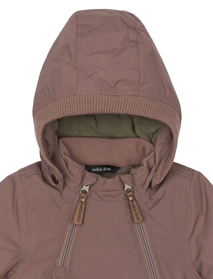 mikk-line - Nylon Baby Jacket - Solid - dunjakker - twilight mauve - 3