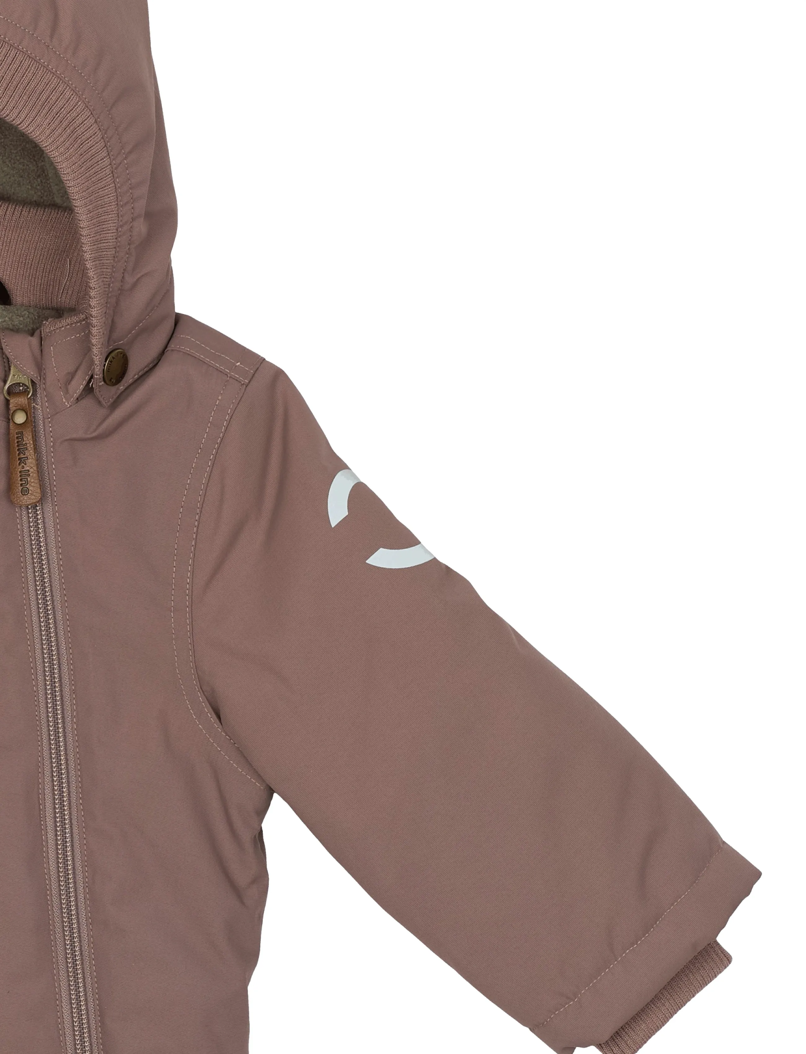 mikk-line - Nylon Baby Jacket - Solid - dunjakker - twilight mauve - 4