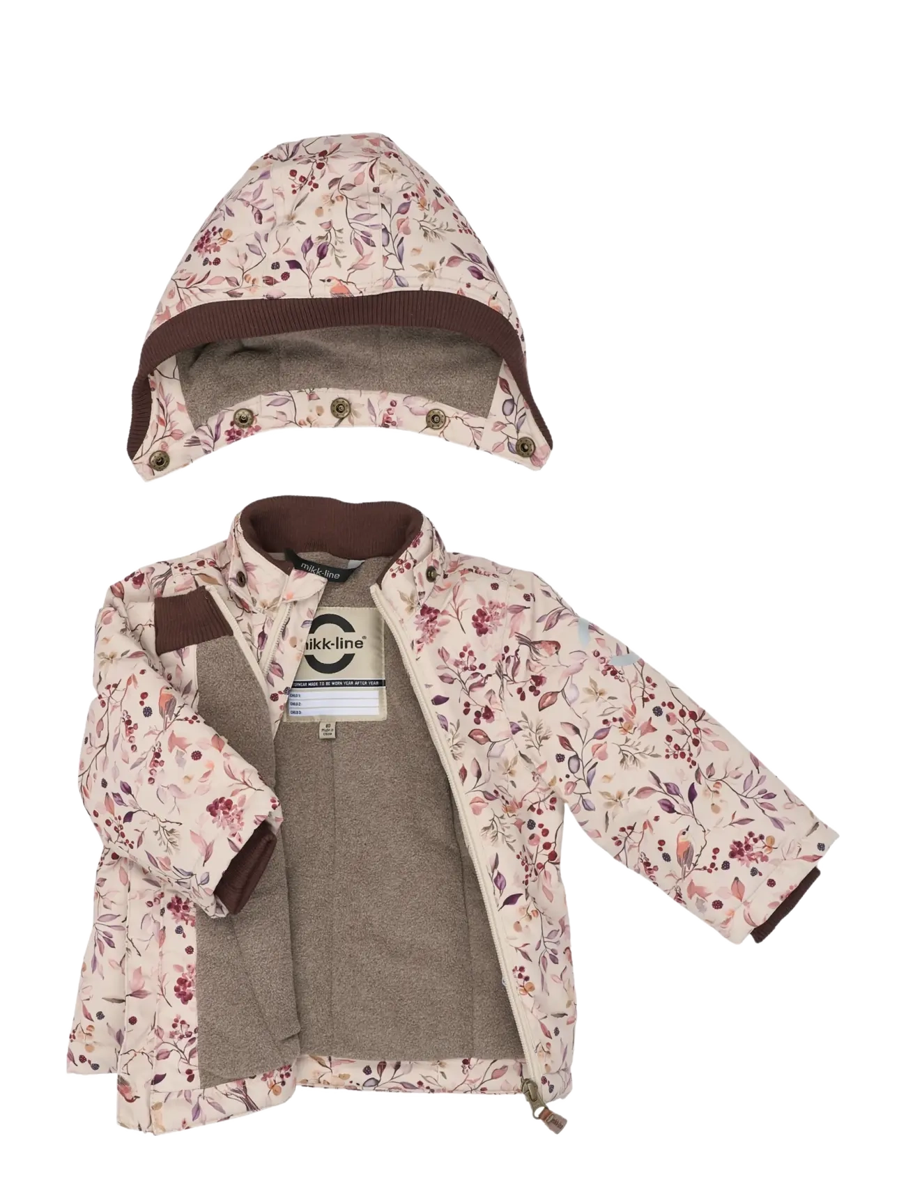 mikk-line - Polyester Baby Jacket - Aop - soojad ja polsterdatud - berries & birds aop - 2