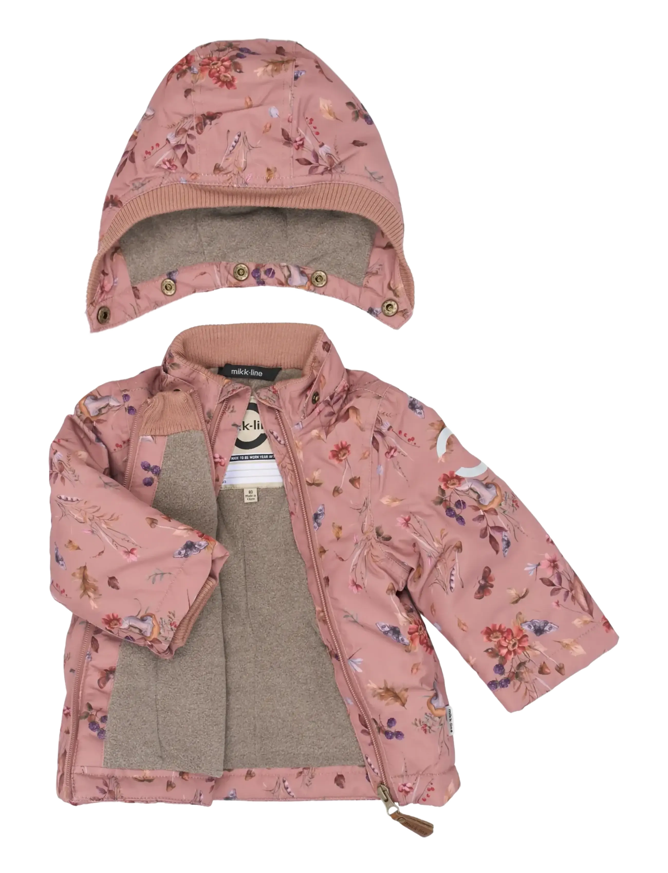 mikk-line - Polyester Baby Jacket - Aop - Žieminė striukė - burlwood - 2