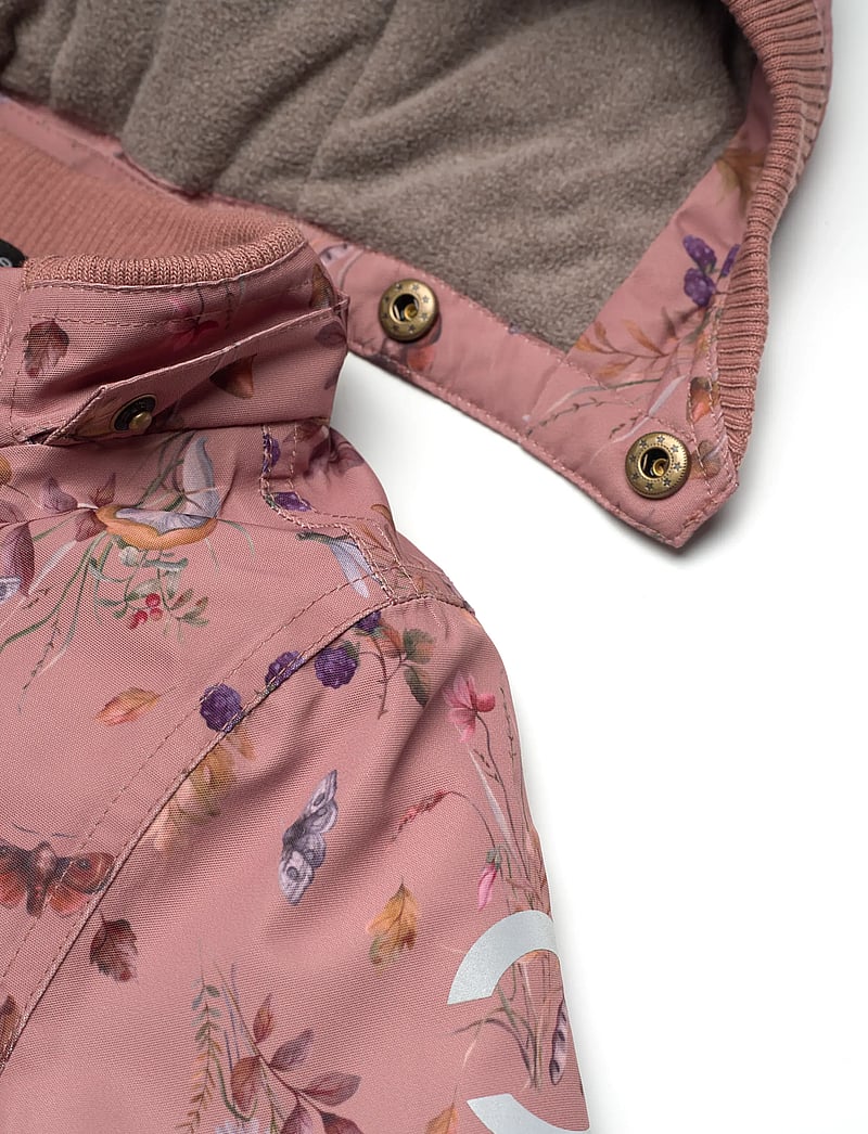 mikk-line - Polyester Baby Jacket - Aop - dunjackor & fodrade jackor - burlwood - 4