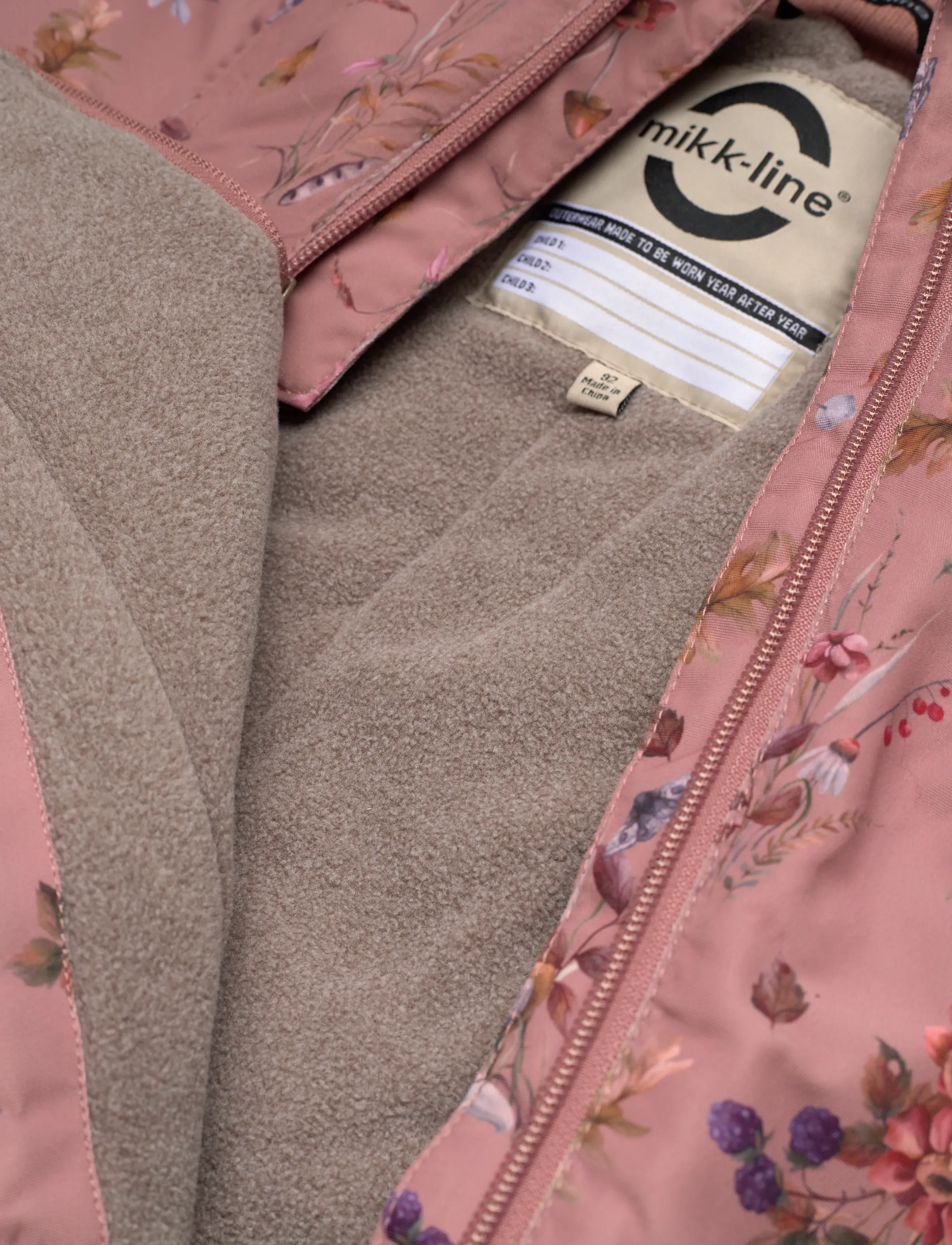 mikk-line - Polyester Baby Jacket - Aop - Žieminė striukė - burlwood - 5