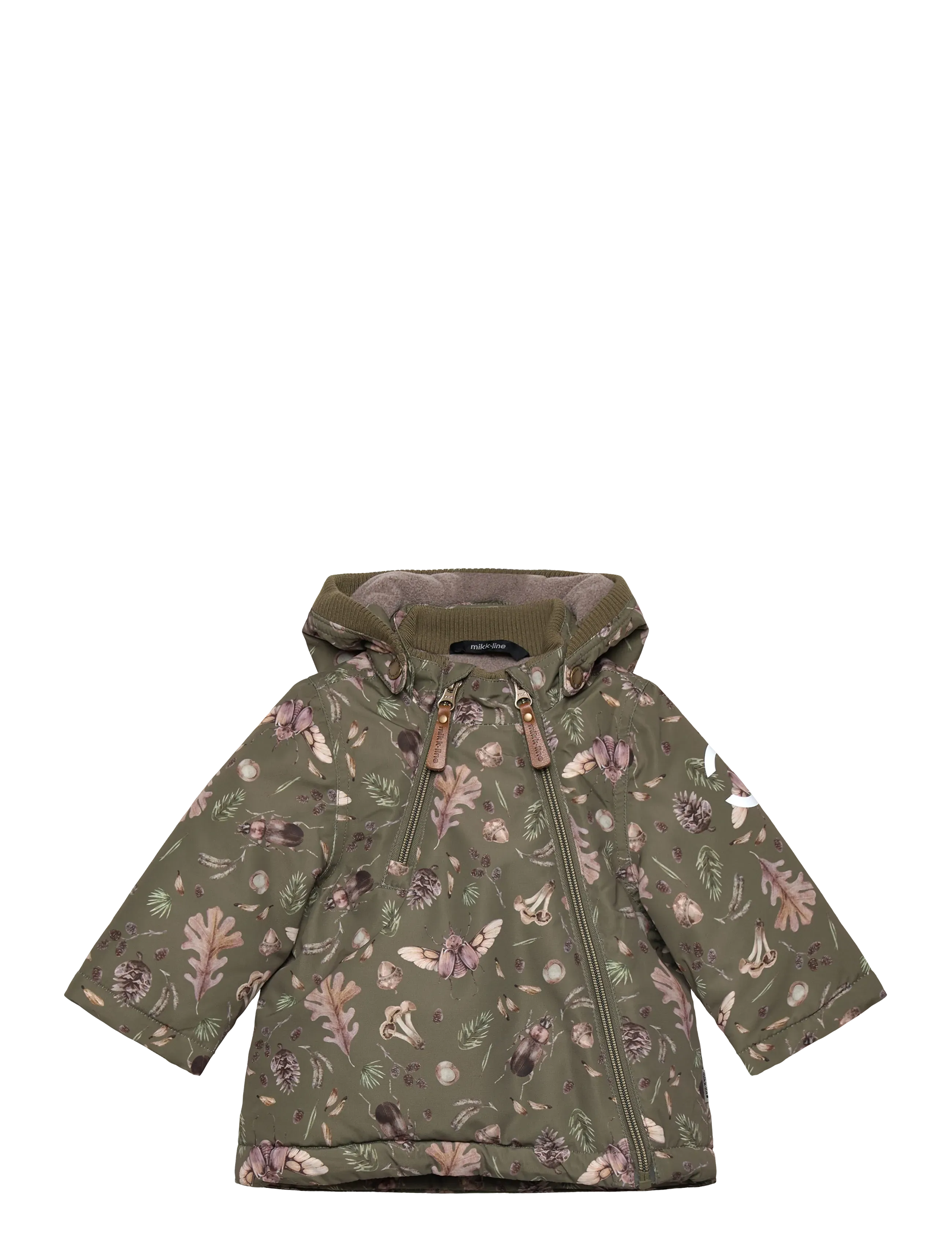 mikk-line Polyester Baby Jacket Aop, 92, Jackets & Coats, Khakigrün - Winter Jackets, Kinder