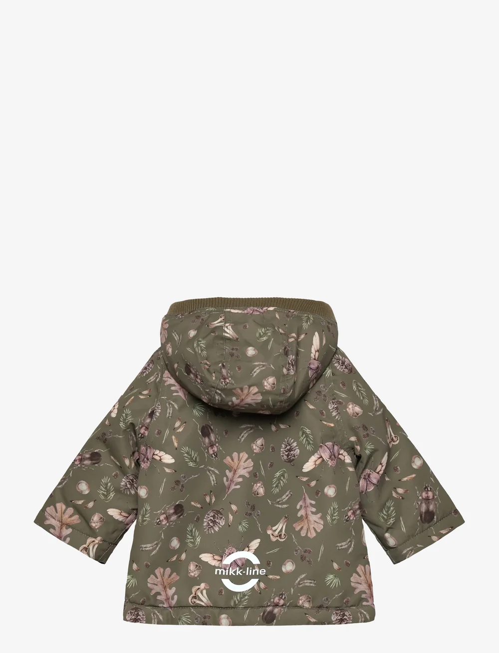 mikk-line - Polyester Baby Jacket - Aop - daunen- und steppjacken - burnt olive - 1