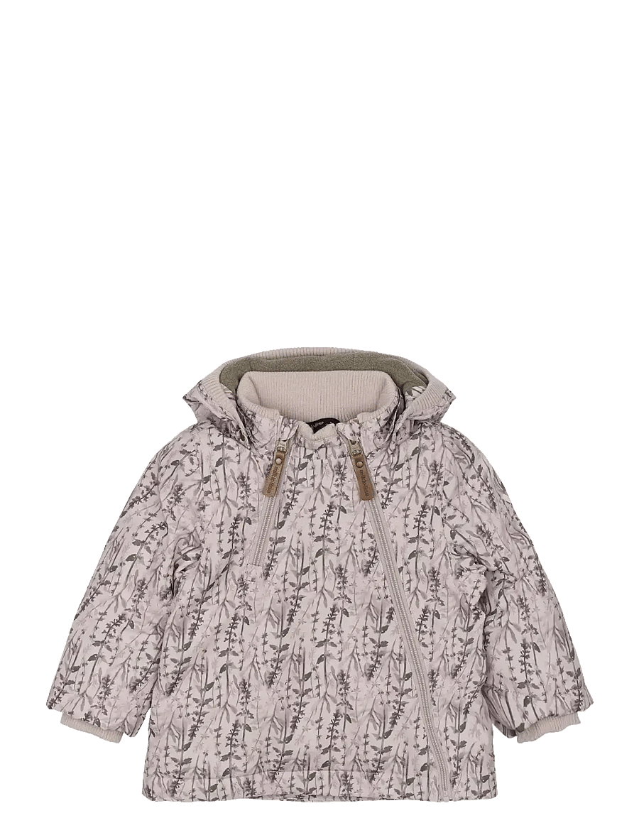 mikk-line - Polyester Baby Jacket - Aop - daunen- und steppjacken - cloud gray - 1
