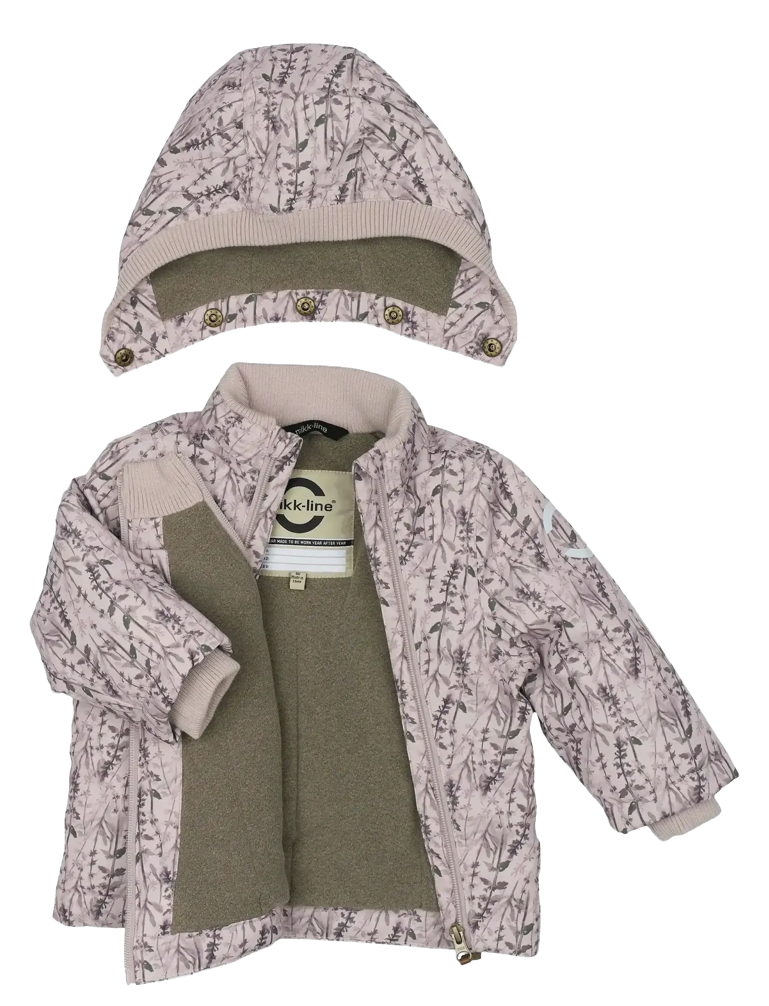 mikk-line - Polyester Baby Jacket - Aop - jacken - cloud gray - 3