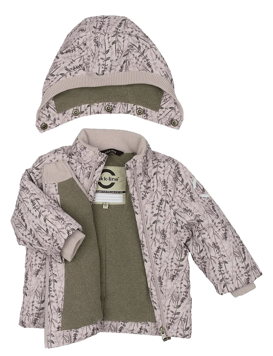 mikk-line - Polyester Baby Jacket - Aop - daunen- und steppjacken - cloud gray - 3
