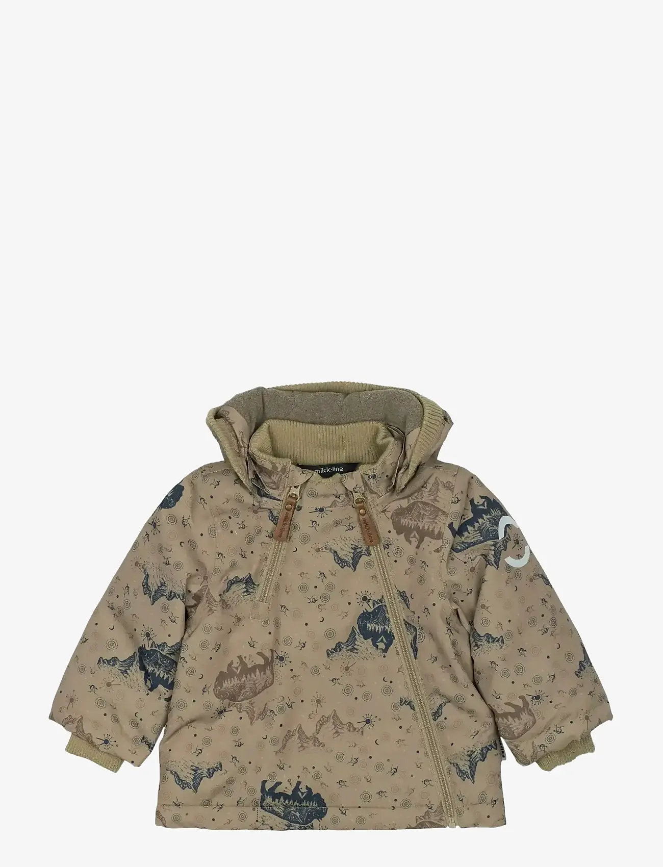 mikk-line - Polyester Baby Jacket - Aop - dunjakker - coriander - 1