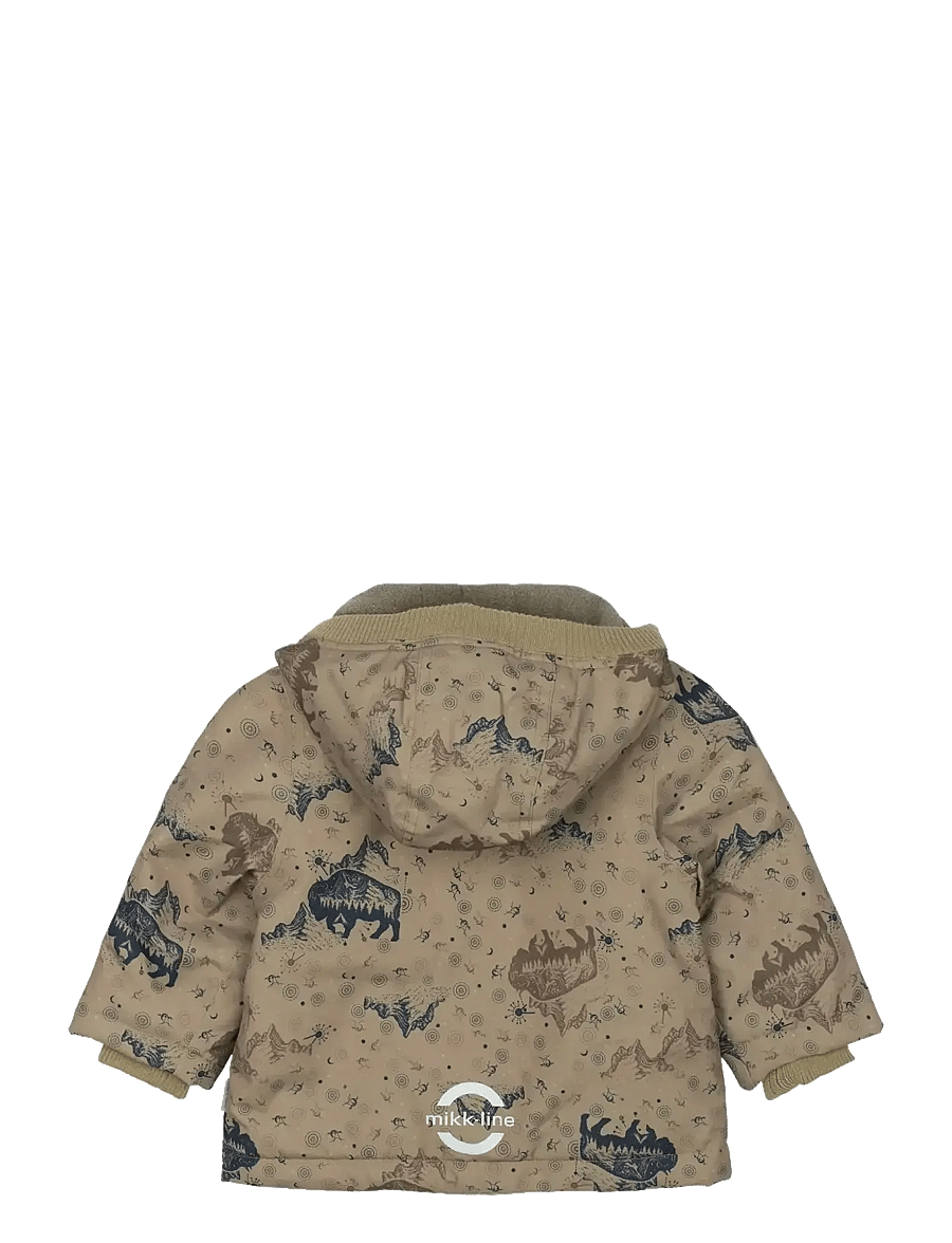 mikk-line - Polyester Baby Jacket - Aop - dunjakker - coriander - 2