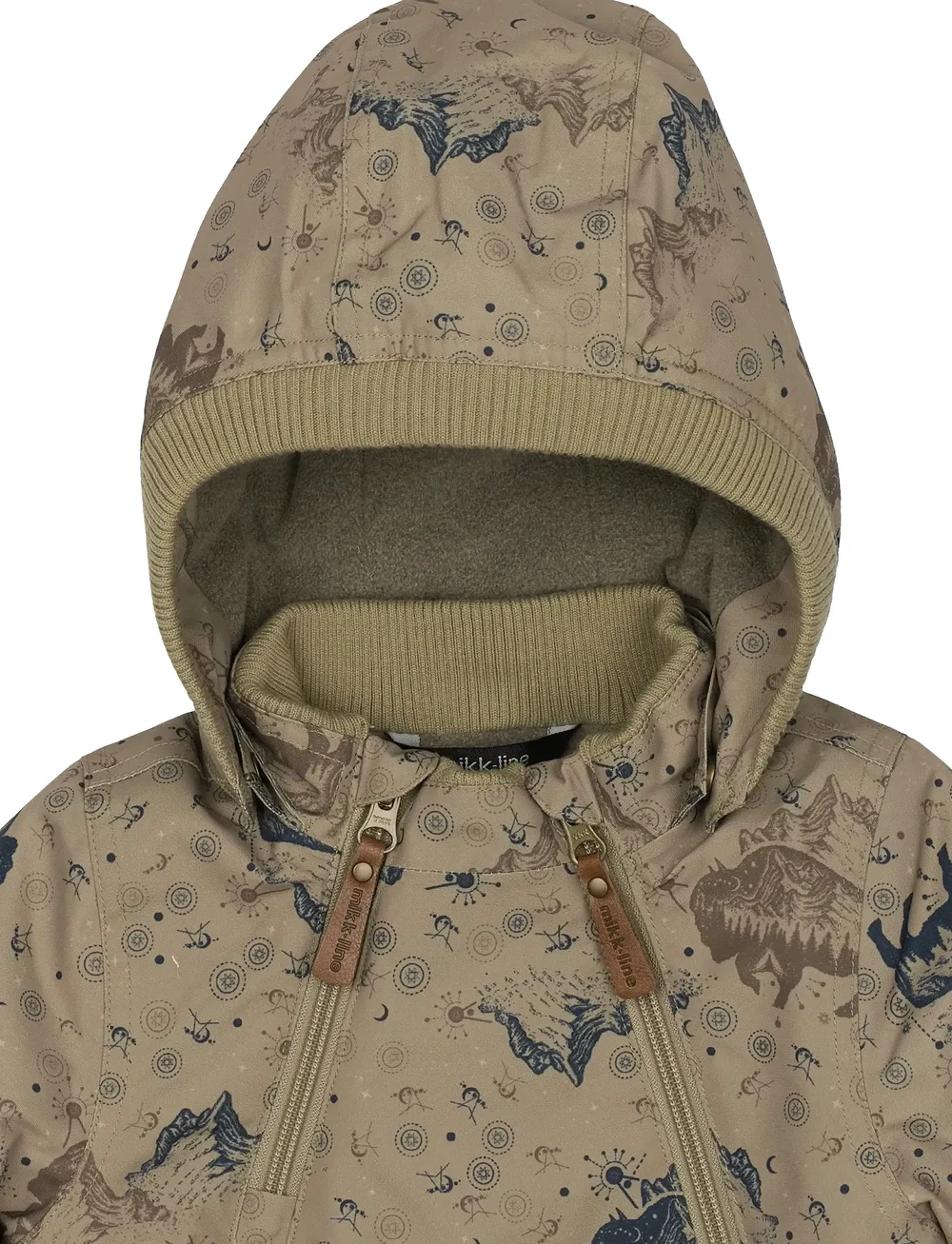 mikk-line - Polyester Baby Jacket - Aop - daunen- und steppjacken - coriander - 4