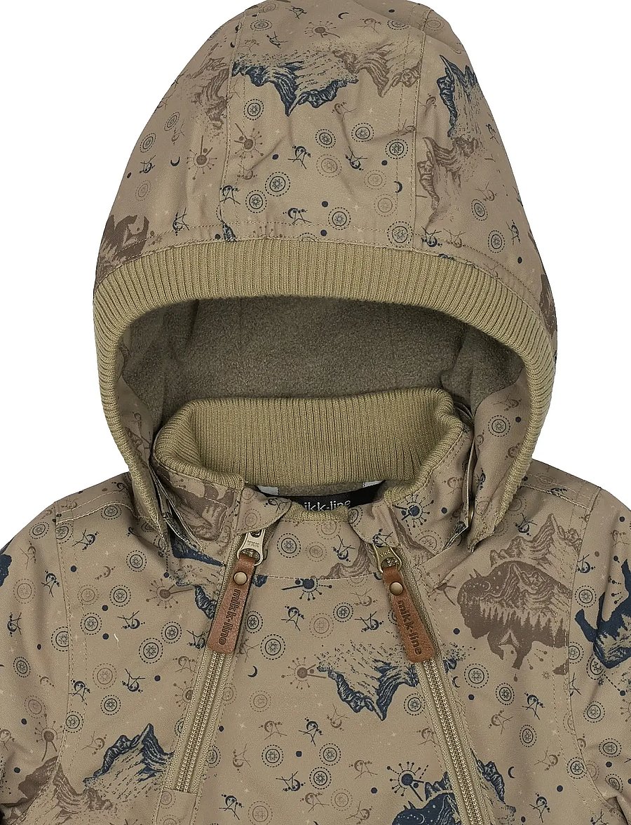 mikk-line - Polyester Baby Jacket - Aop - dunjakker - coriander - 4