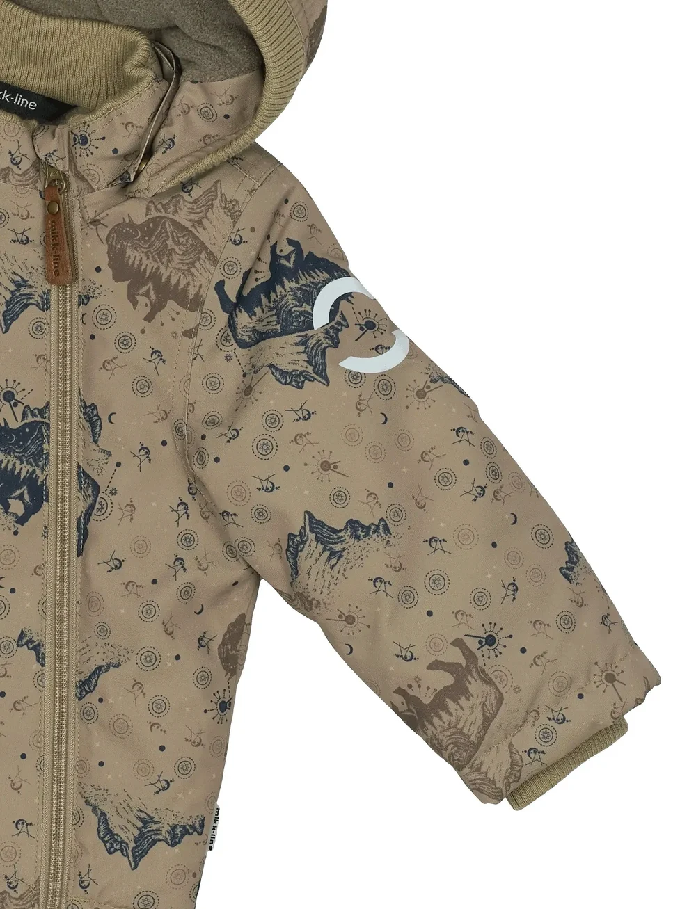 mikk-line - Polyester Baby Jacket - Aop - daunen- und steppjacken - coriander - 5