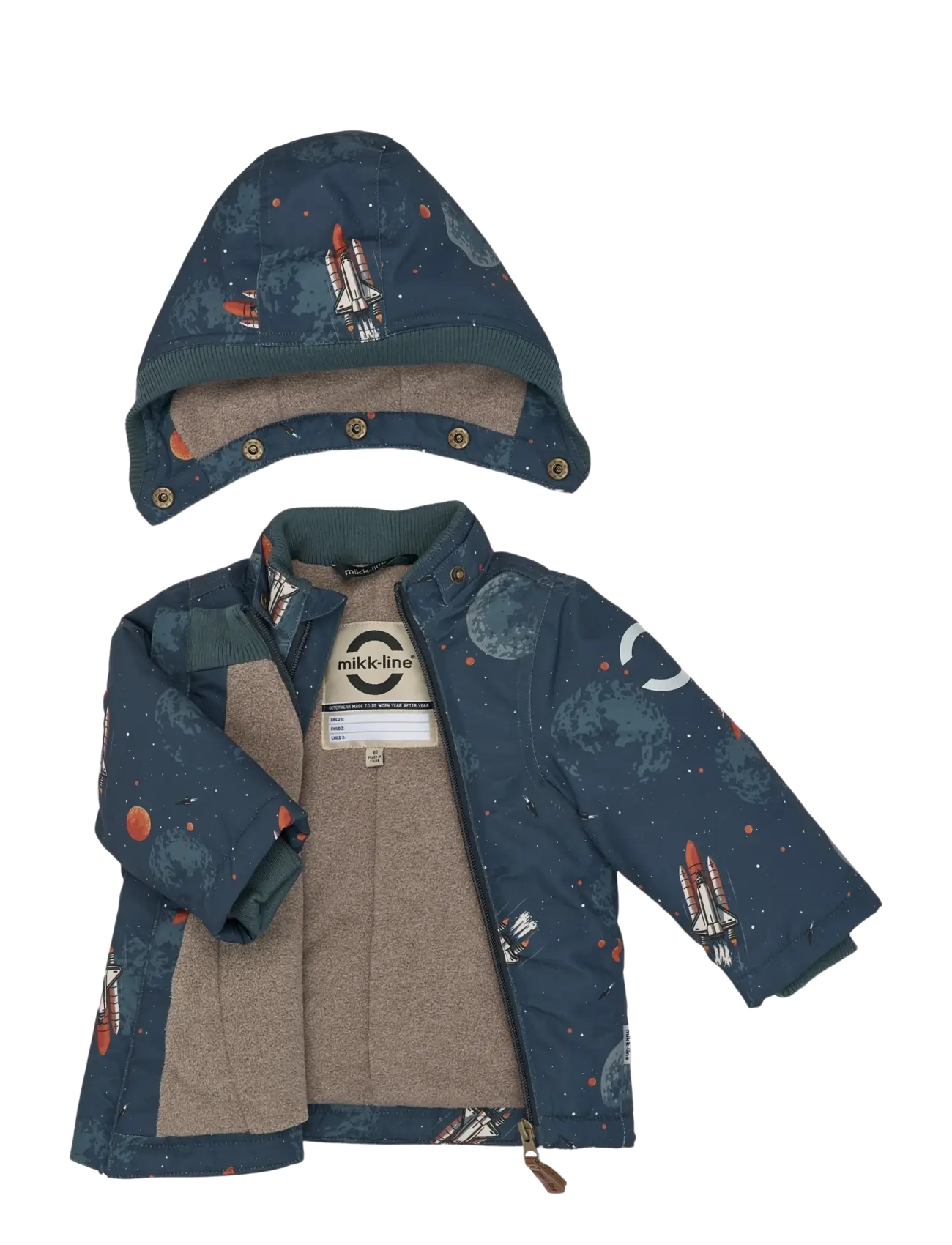 mikk-line - Polyester Baby Jacket - Aop - soojad ja polsterdatud - space aop - 2
